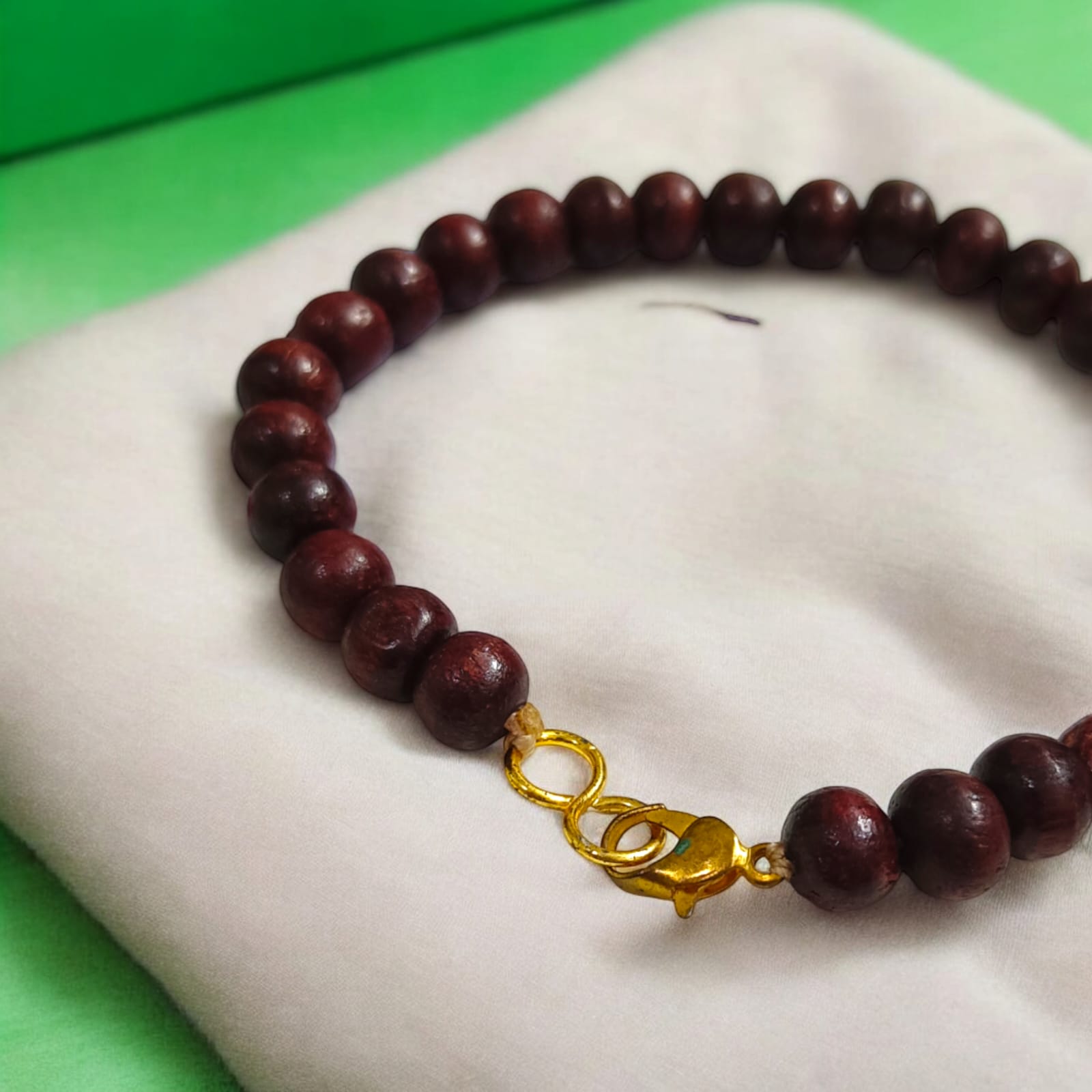 Lal Chandan Bracelet | Lab Certified Red Sandalwood