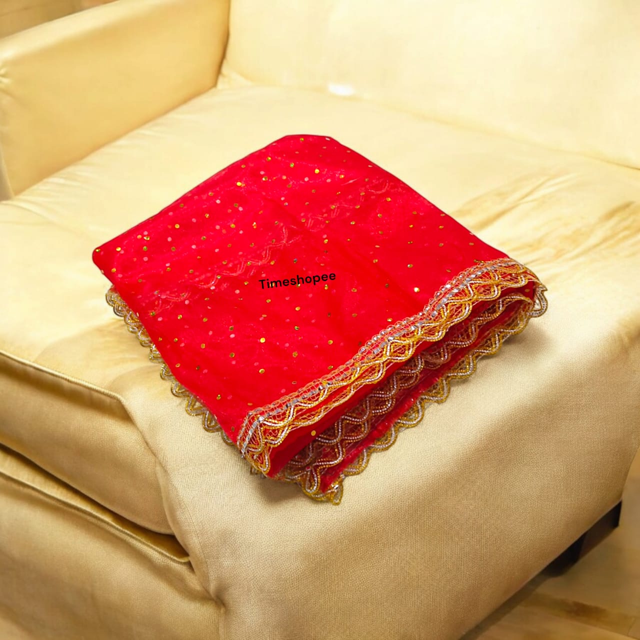 Lal Chunni Mata Rani Chuniri Red Colour 2 Meter | Timeshopee