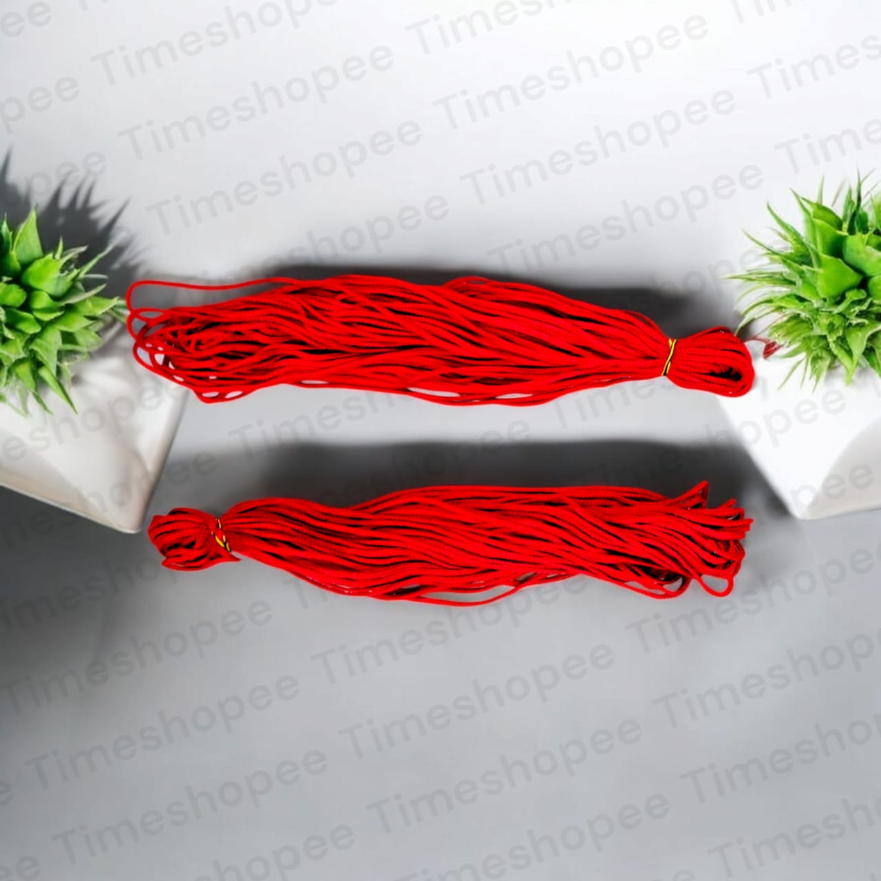 Lal Dhaga Red Thread Pack of 2 | 25 Meters Each | Protection for All | Timeshopee