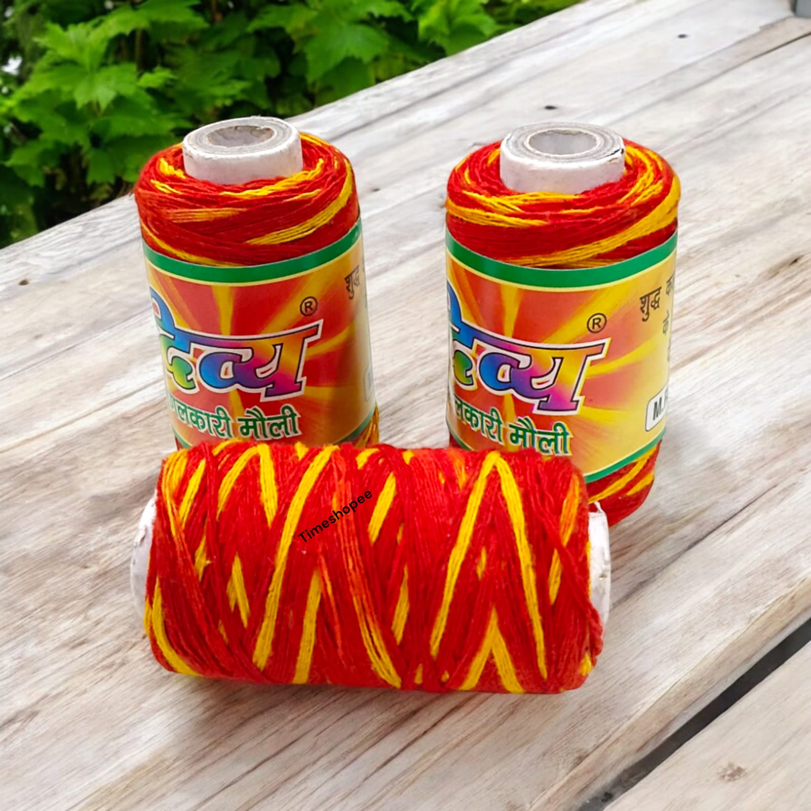 Lal Moli Set of 3 | Lal Kalawa Raksha Sutra | Red Cotton Thread for Protection | Timeshopee