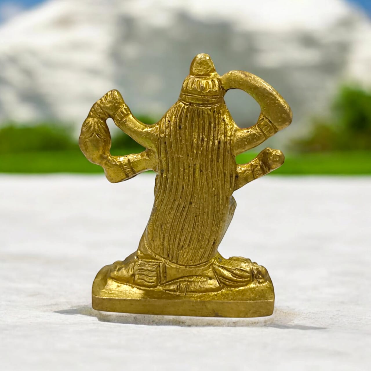 Maa Kali Brass Idol, Kali Mata Murti, 6.5 cm length, 123 grams, available at Timeshopee.