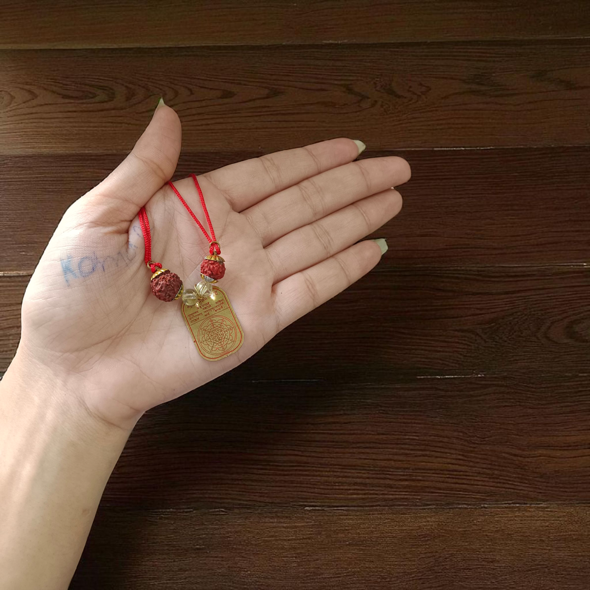 Mahamritunjay Kawach protection locket with divine Mahamritunjay mantra, available at Timeshopee