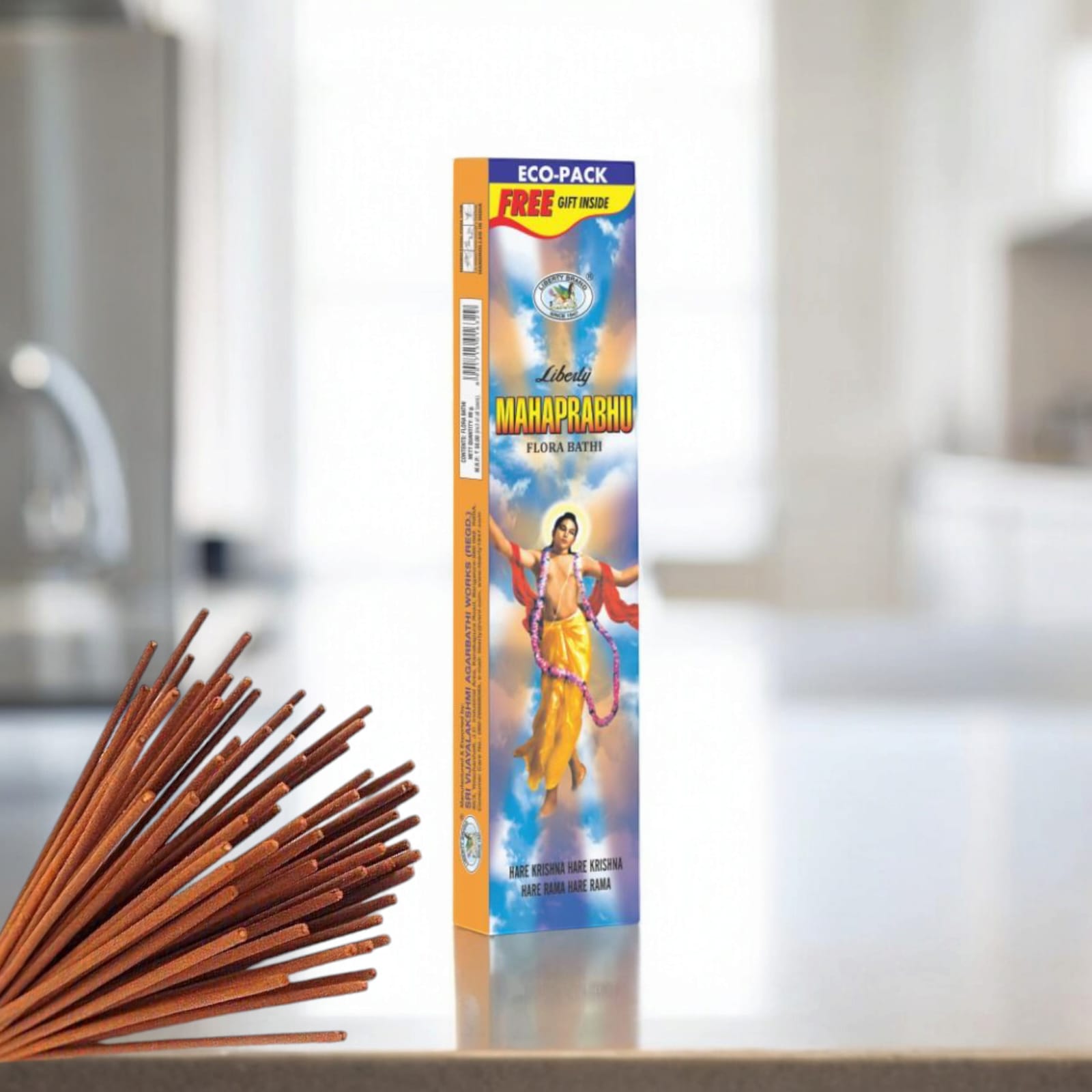 Mahaprabhu Flora Bathi Incense Sticks in Economy Pack with Free Gift by Timeshopee