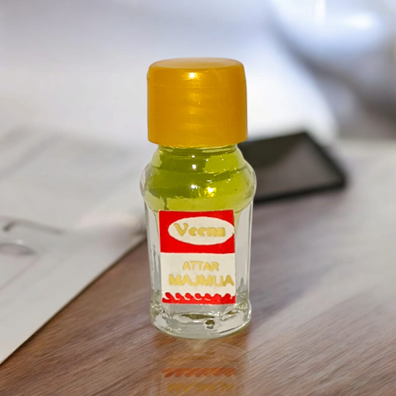 Majmua Attar 2ML bottle by Veena, premium alcohol-free perfume for worship by Timeshopee