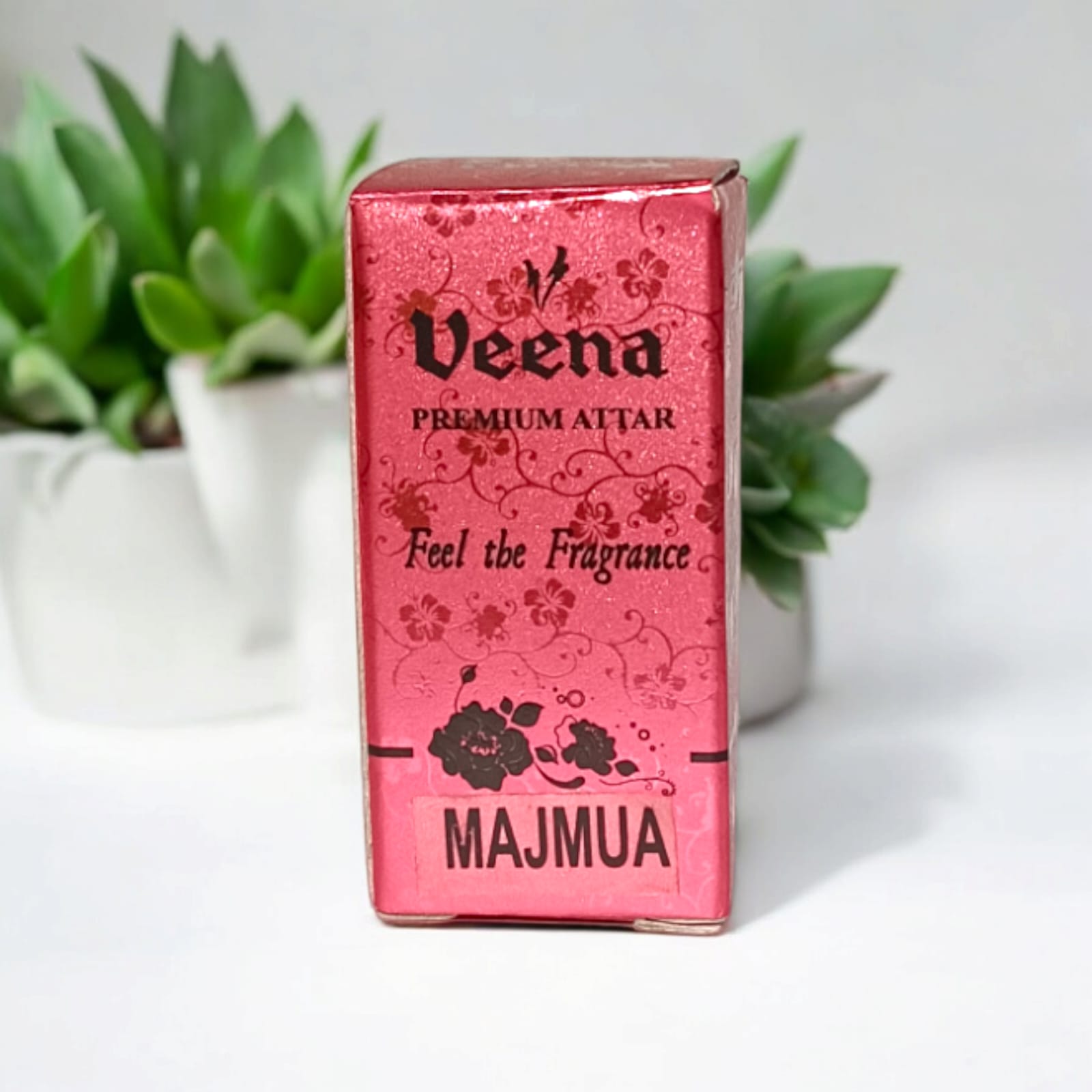 Majmua Attar 2ML bottle by Veena, premium alcohol-free perfume for worship by Timeshopee