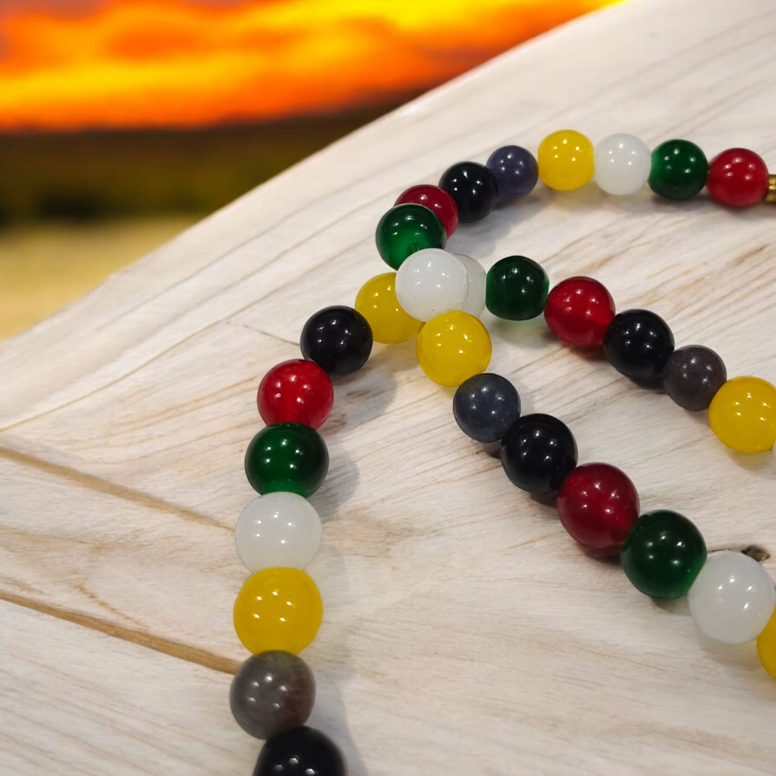 Mixed Agate Mala - Mix Hakik Mala With Lab Certified By Timeshopee