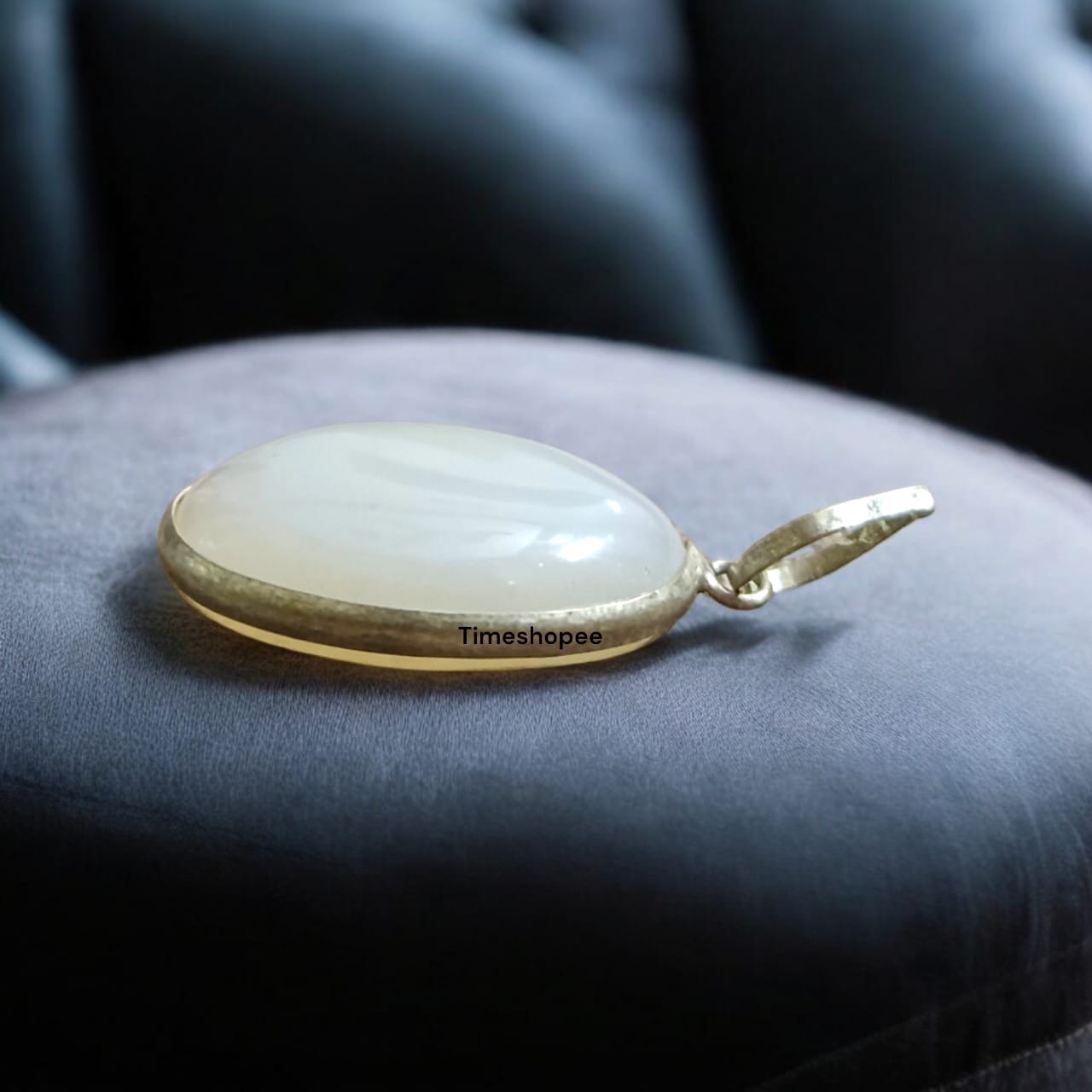 Moonstone Pendant with Thread Natural Milky Moonstone Lab Certified | Timeshopee