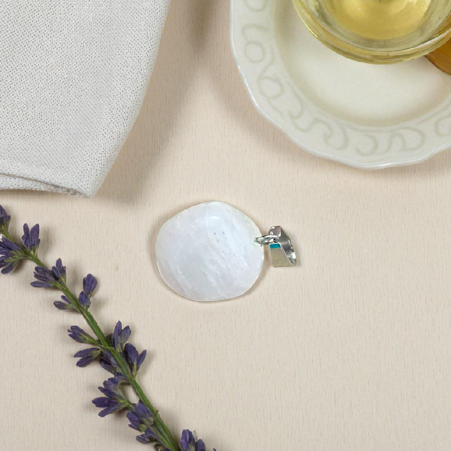 Morganite Pendant with Chain | Daily Wear / Casual / Spiritual Use | Morganite Pendant for Women & Men | Lab Certified