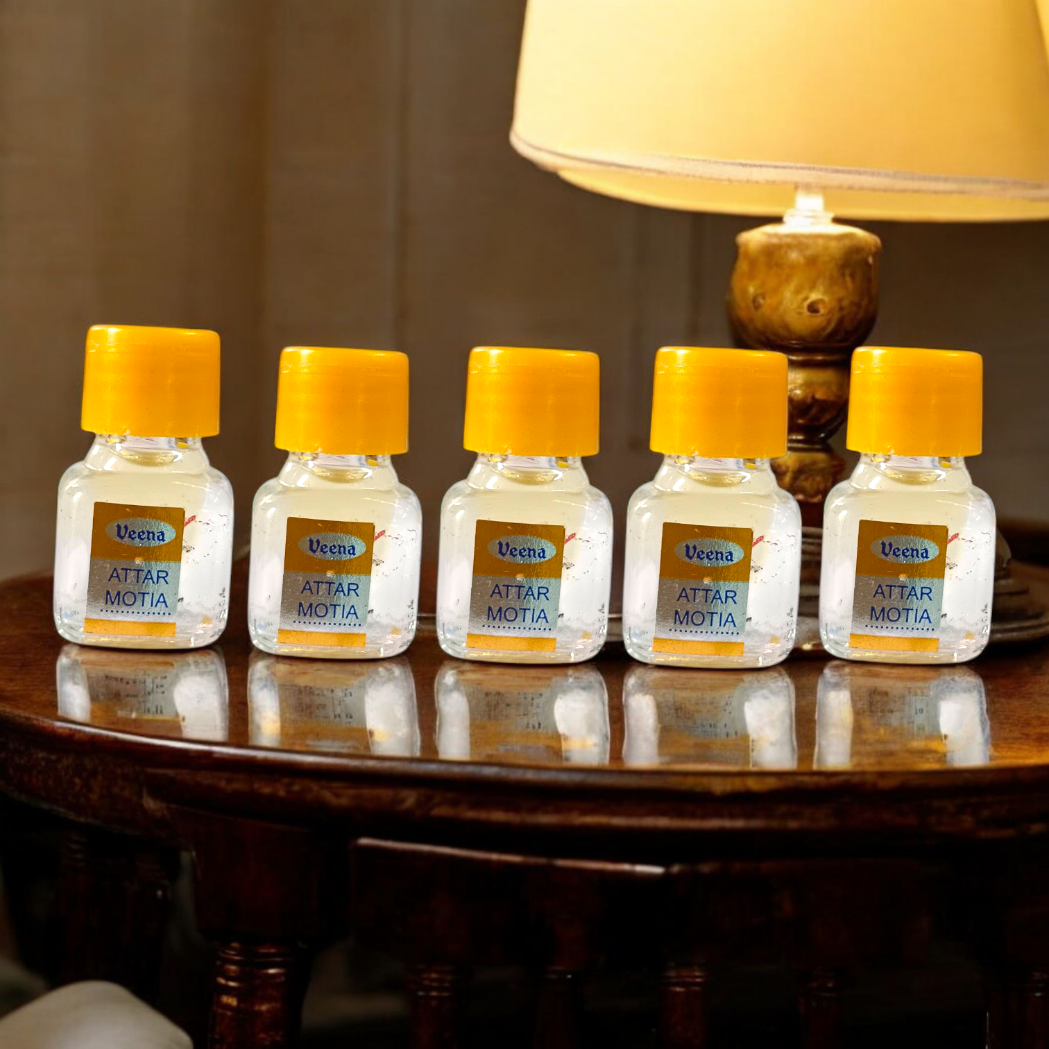 Motia Attar 2ml by Veena - Premium alcohol-free perfume with a long-lasting, natural fragrance, perfect for worship and daily use, available at Timeshopee