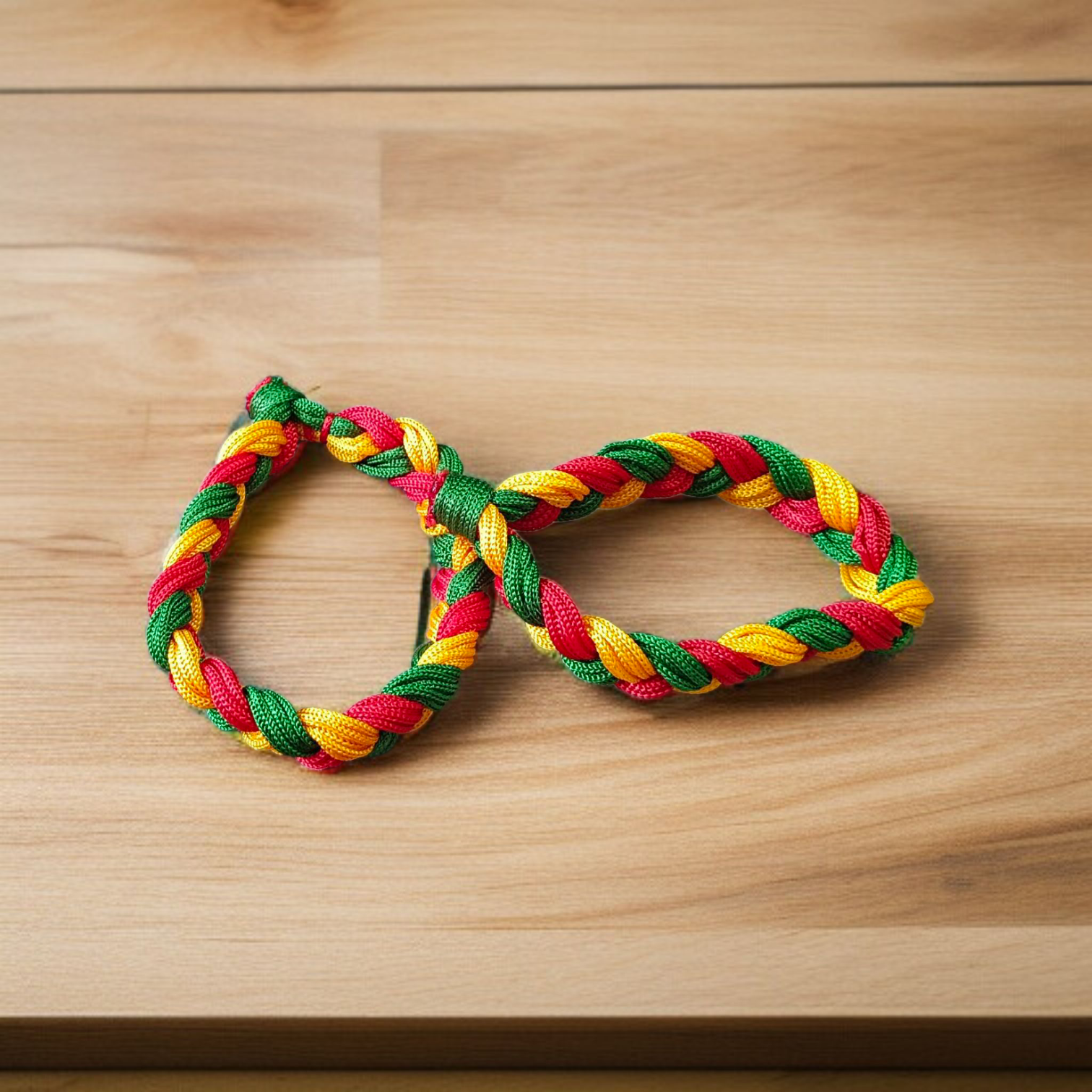 Multicolor handmade adjustable spiritual bracelet set of 2 – traditional pooja kalawa dhaga for men, women, and girls by Timeshopee