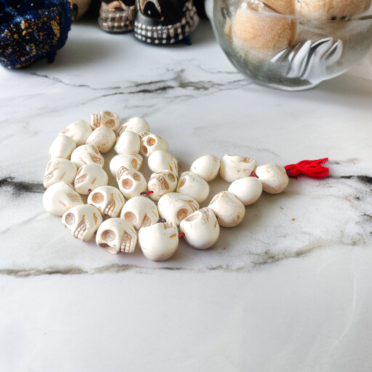 Nar Mund Mala in 54+1 beads and 27+1 beads variants, showcasing the high-quality beads for spiritual practice