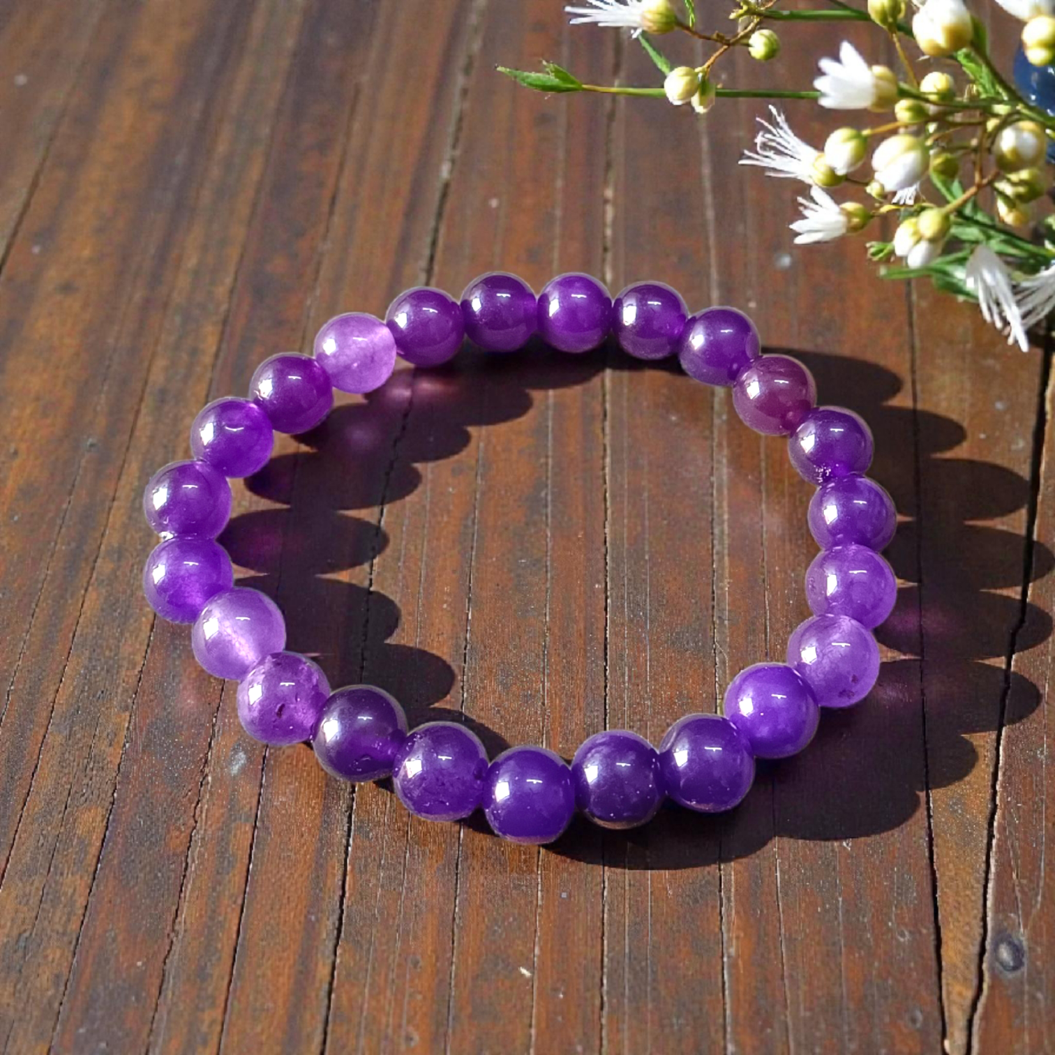 Natural Amethyst Bracelet | Elegant and Durable Bracelet | Lab Certified | Benefits Spiritual Awareness, Stress Relief, and Mental Clarity