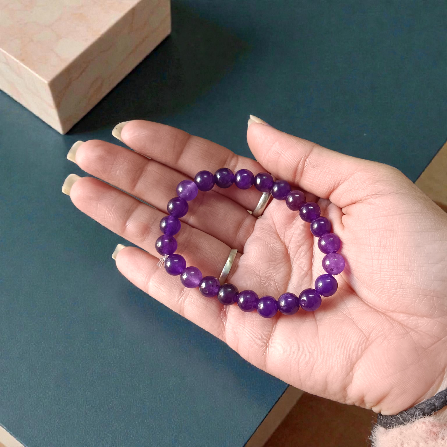 Natural Amethyst Bracelet | Elegant and Durable Bracelet | Lab Certified | Benefits Spiritual Awareness, Stress Relief, and Mental Clarity
