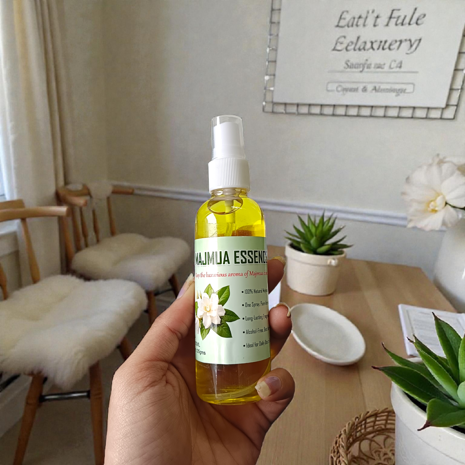 Natural Majmua Essence Spray Attar 100ML set of 2 bottles with traditional fragrance packaging