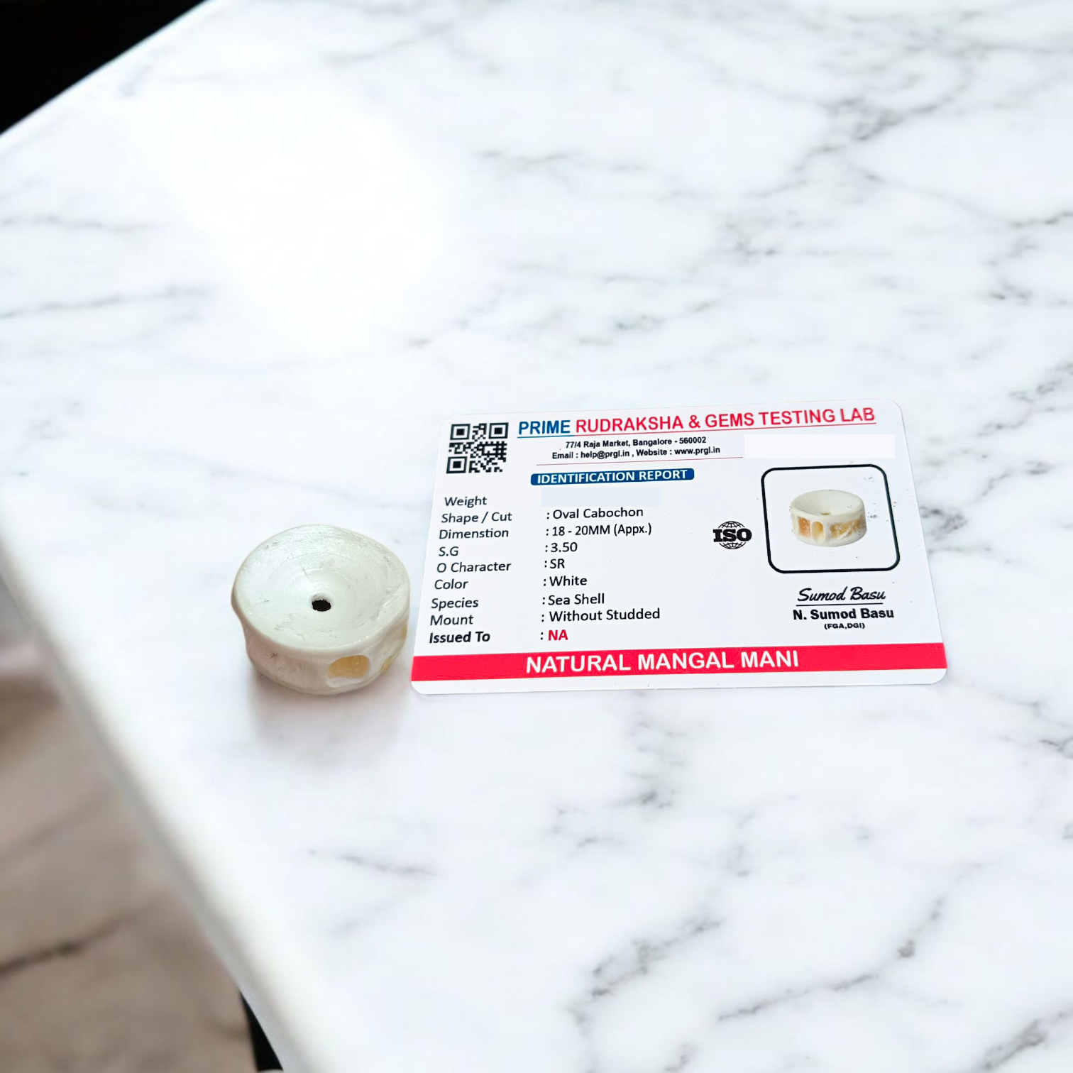 Natural Mangal Mani Without Studded – Lab Certified gemstone for courage, motivation, and spiritual healing