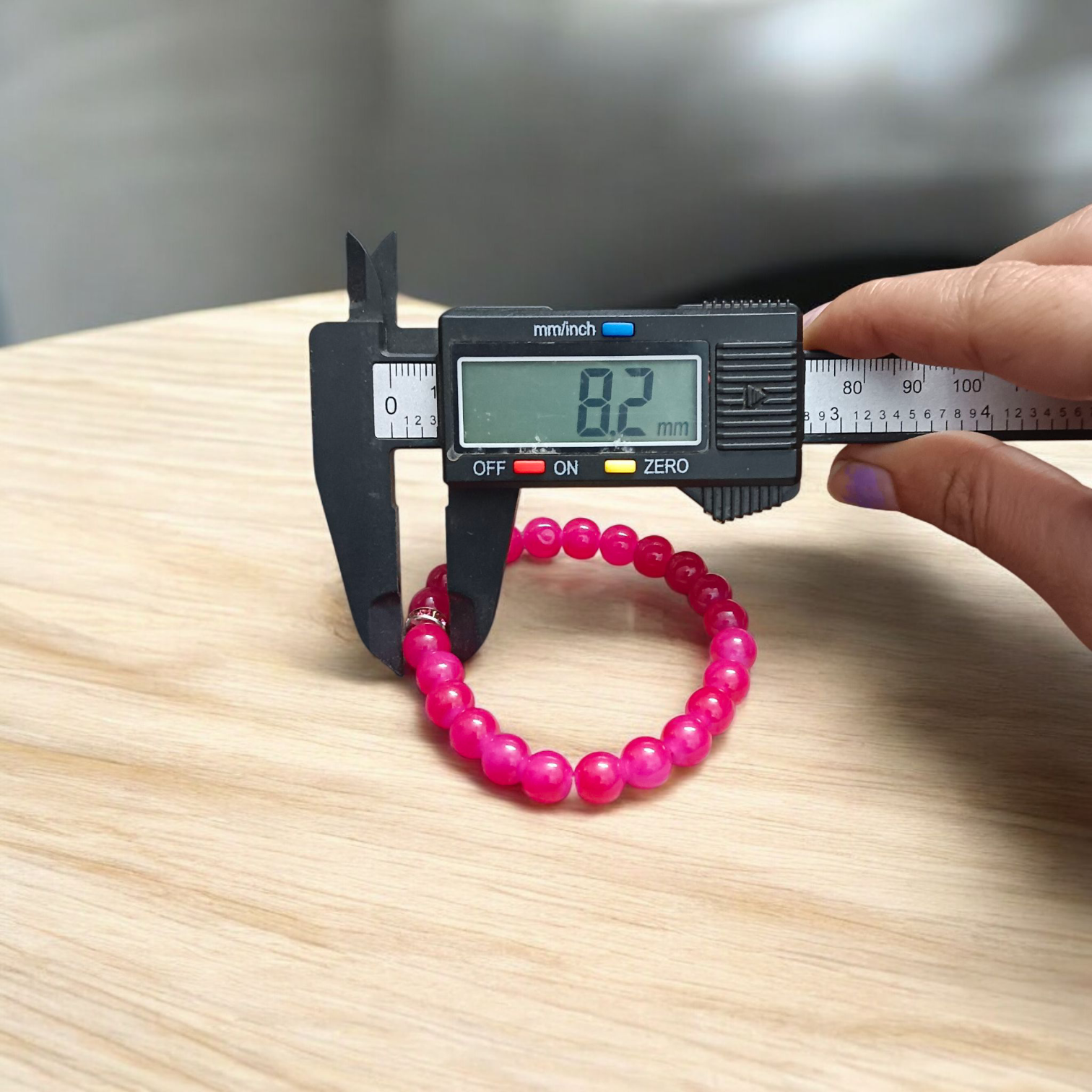 Natural Pink Agate (Pink Hakik) Mala and Bracelet Combo with 108+1 beads (6mm) and stretchable bracelet for meditation, healing, and emotional balance