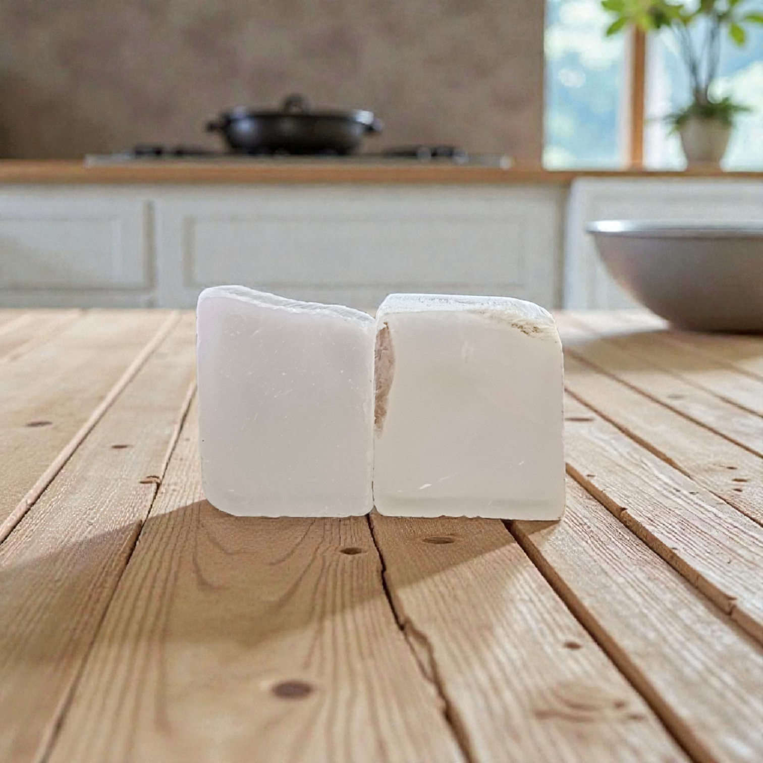 Natural Quartz Stone Set of 2 polished clear crystals for healing, focus, clarity, and daily chakra balancing