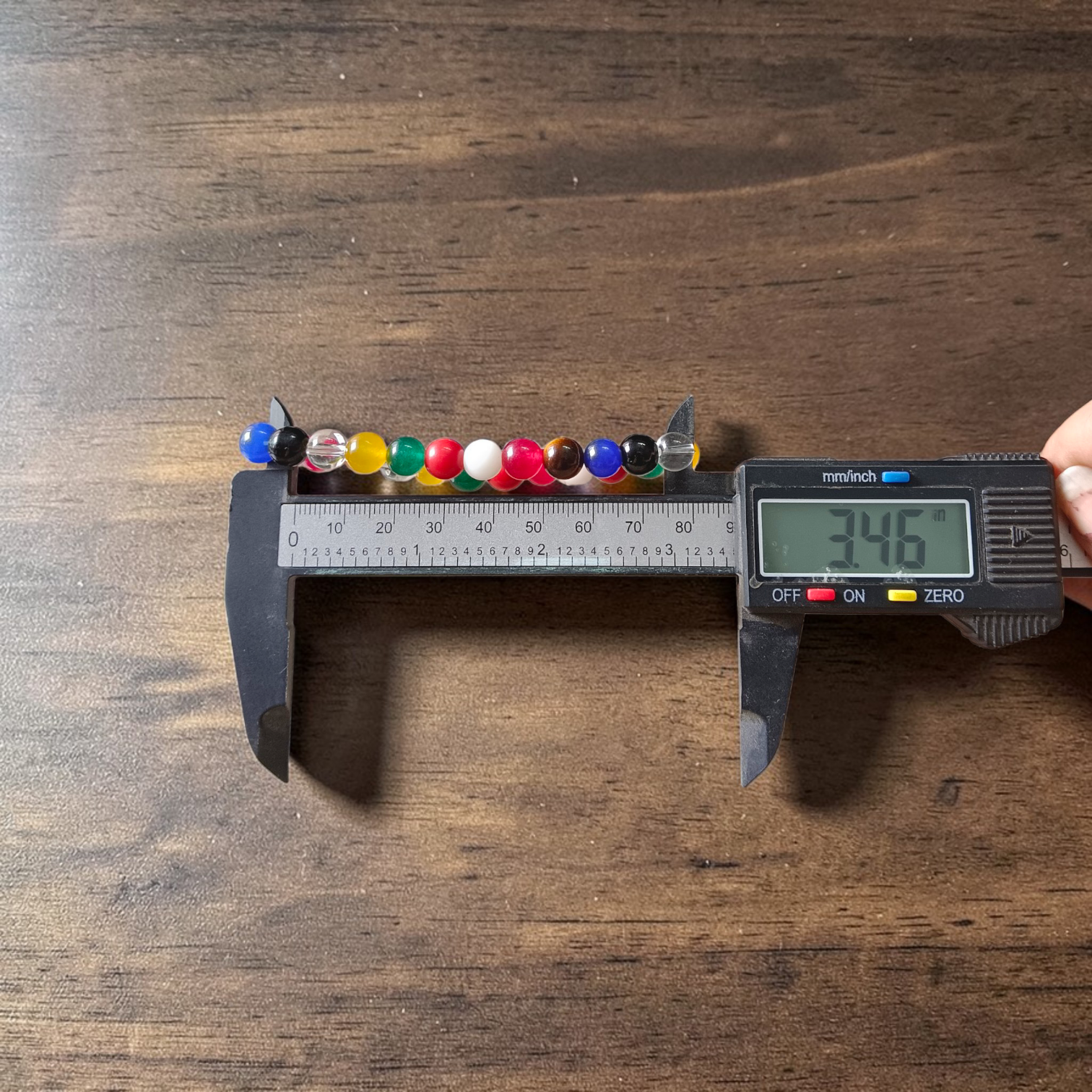 Navratan Bracelet 9-10mm Stretchable Lab Certified Nine Gemstone Astrology Bracelet