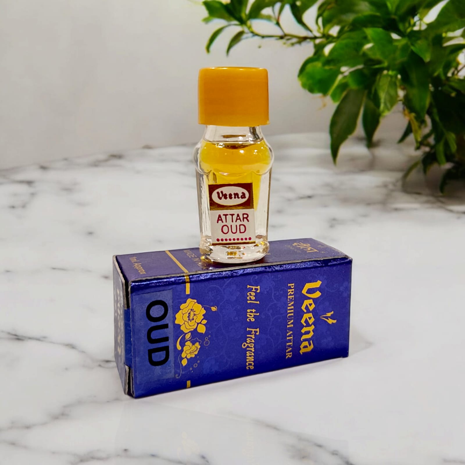 OUD Attar 2ML bottle by Veena, premium alcohol-free perfume for worship by Timeshopee