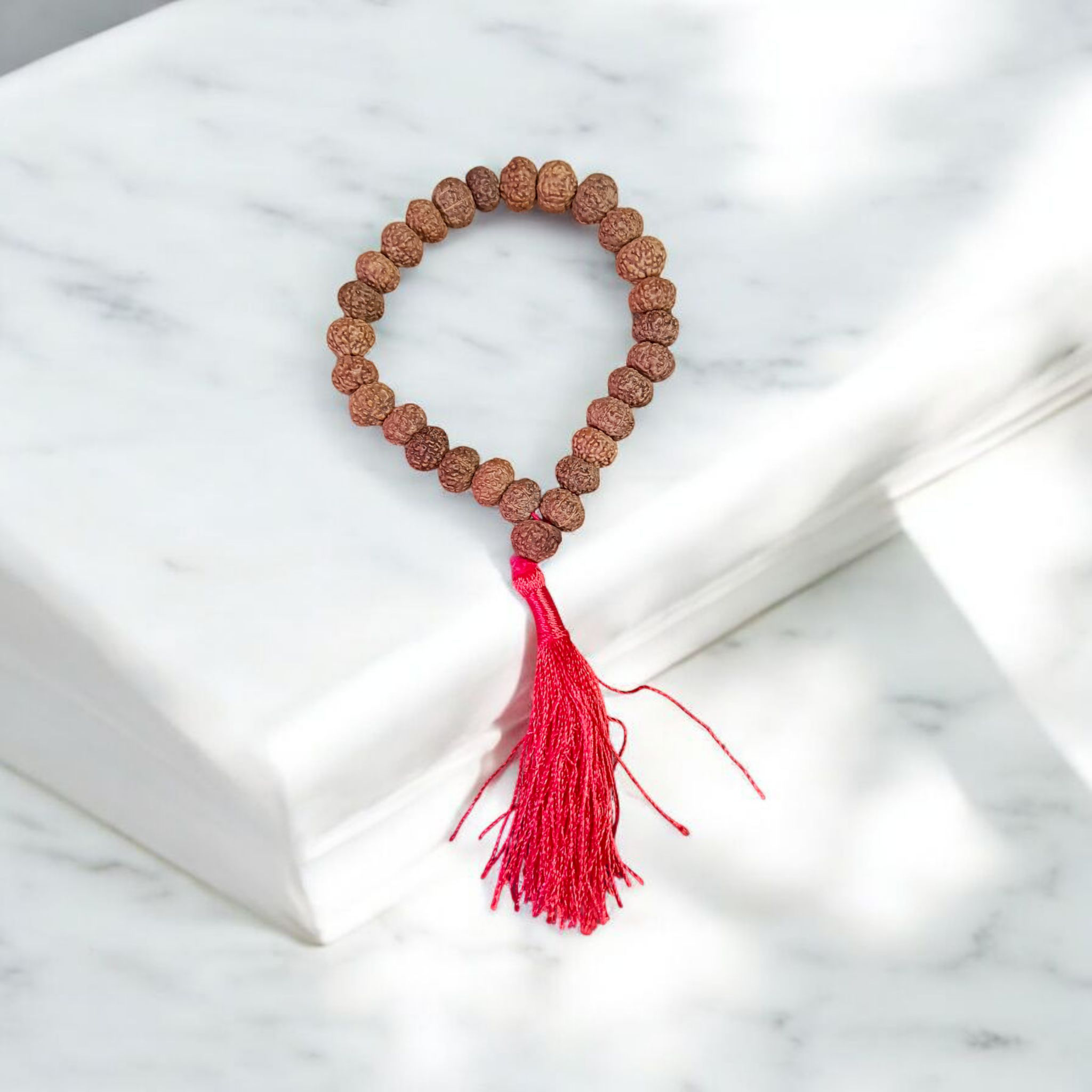 Original Lab Certified 7 Mukhi Rudraksha Mala from Timeshopee – Available in 27+1 and 108+1 Variants