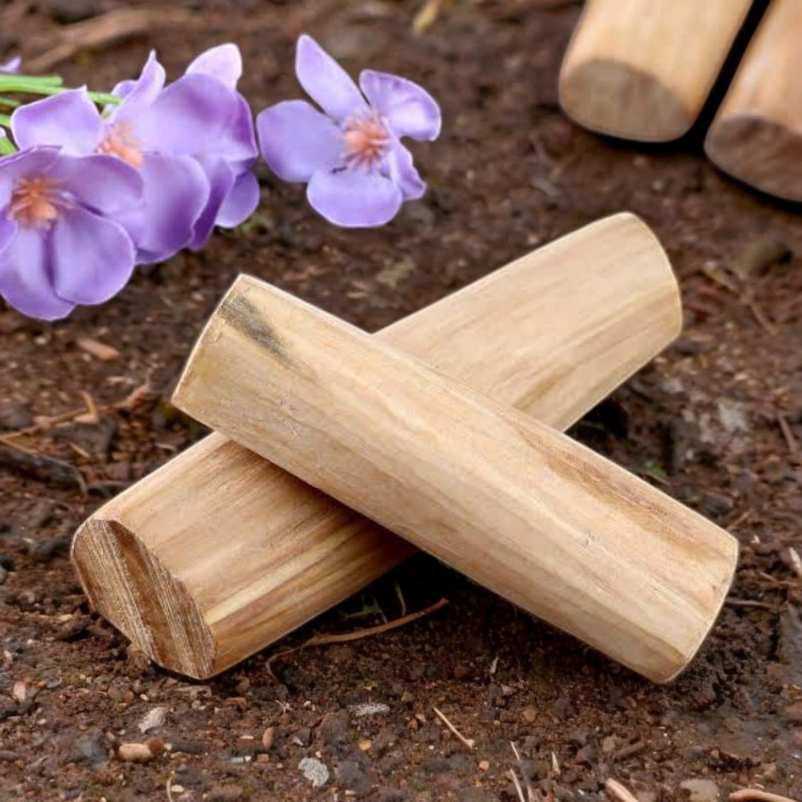 Original sandalwood sticks (Chandan), processed Mysore sandalwood, used for puja, making tilak paste, and for its soothing fragrance.