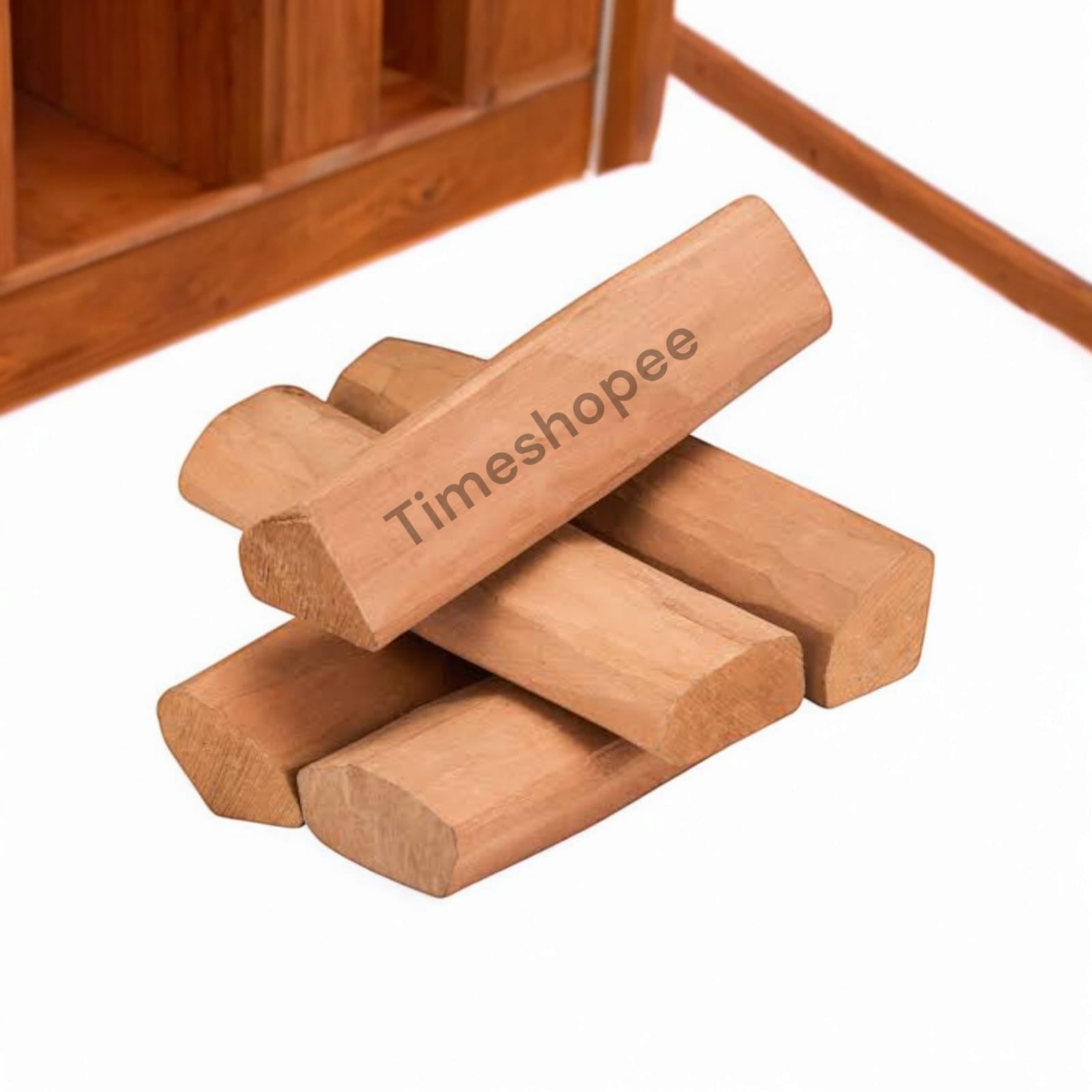 Original sandalwood sticks (Chandan), processed Mysore sandalwood, used for puja, making tilak paste, and for its soothing fragrance.