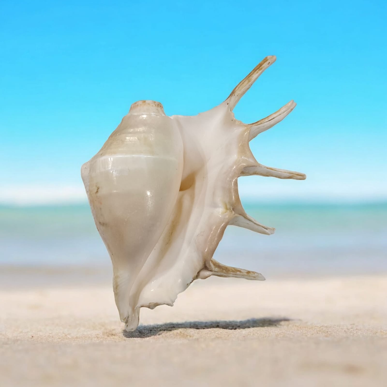 Panchmukhi Shankh, lab certified, with a natural finish, designed for loud blowing during pooja and religious ceremonies.