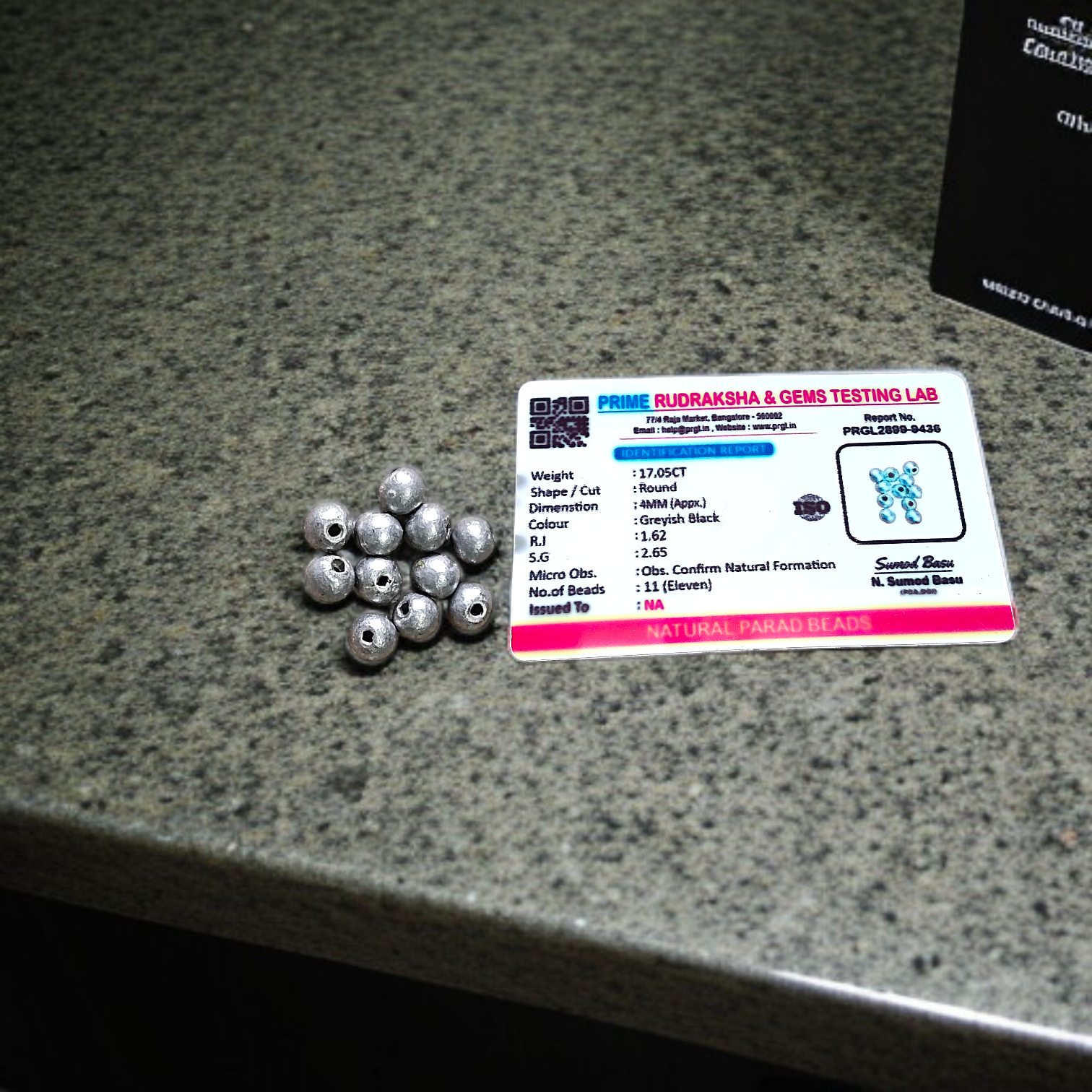 Parad Beads | Set of 11 | Lab Certified | Loose Parad Beads