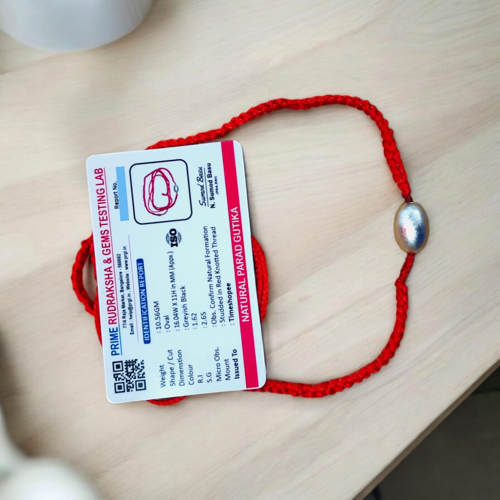 Parad Gutika - 100% Genuine Mercury Pendant, Lab Certified, from Timeshopee. A powerful mercury-based pendant for health, spiritual protection, and positive energy