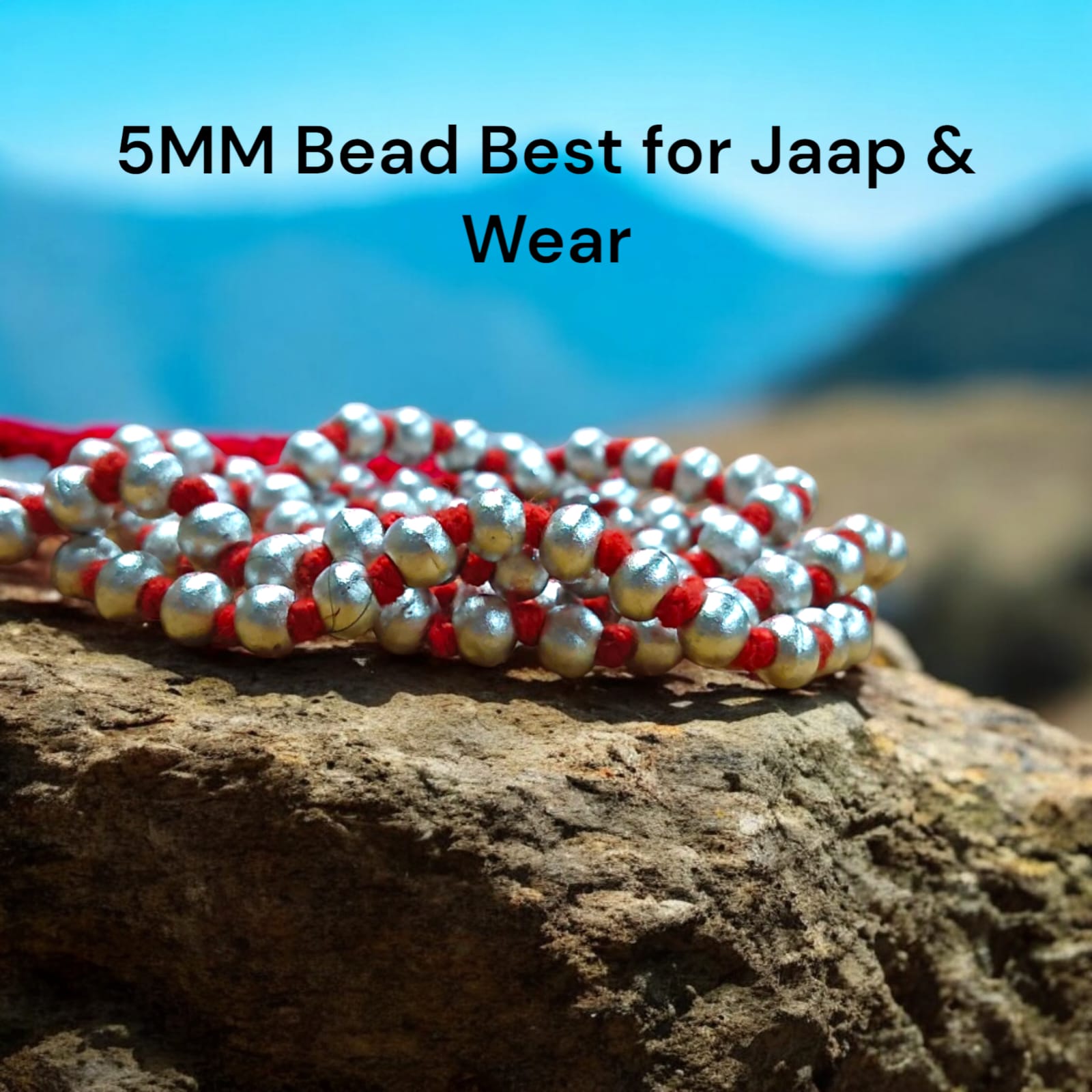 Parad Mala - 100% Genuine Mercury Rosary, Lab Certified, offered by Timeshopee. A powerful spiritual accessory for meditation and healing, made from authentic mercury beads.