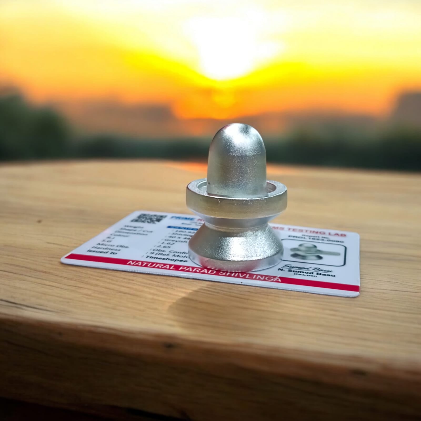 Parad Shivling - Parad Lingam, 162gm Lab Certified, from Timeshopee. A premium mercury Shivling weighing 162gm, representing the powerful energy of Lord Shiva for deep spiritual connection and worship.