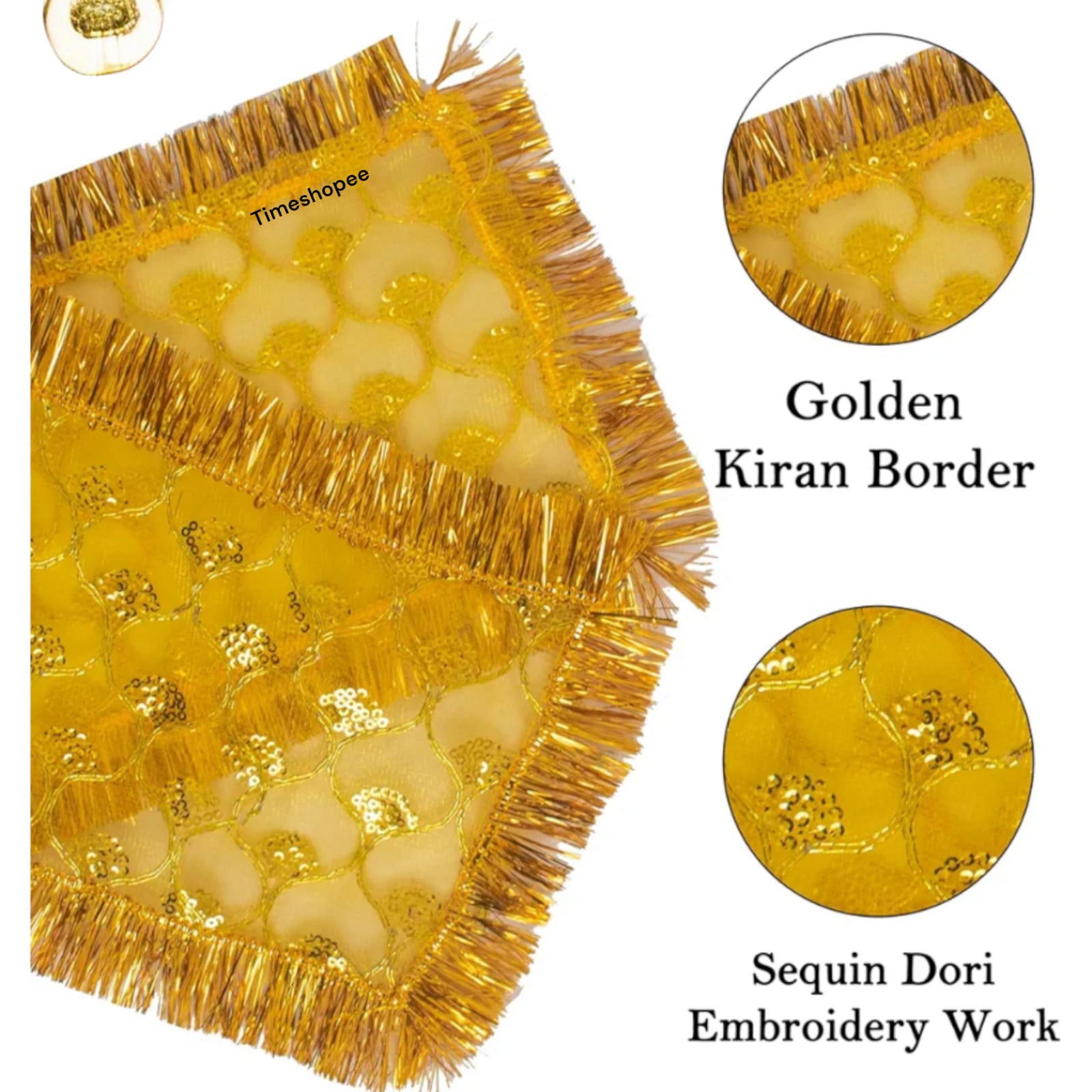 Peeli Chuniri 17X8 | Yellow Chunni for Mata Baglamukhi | Timeshopee