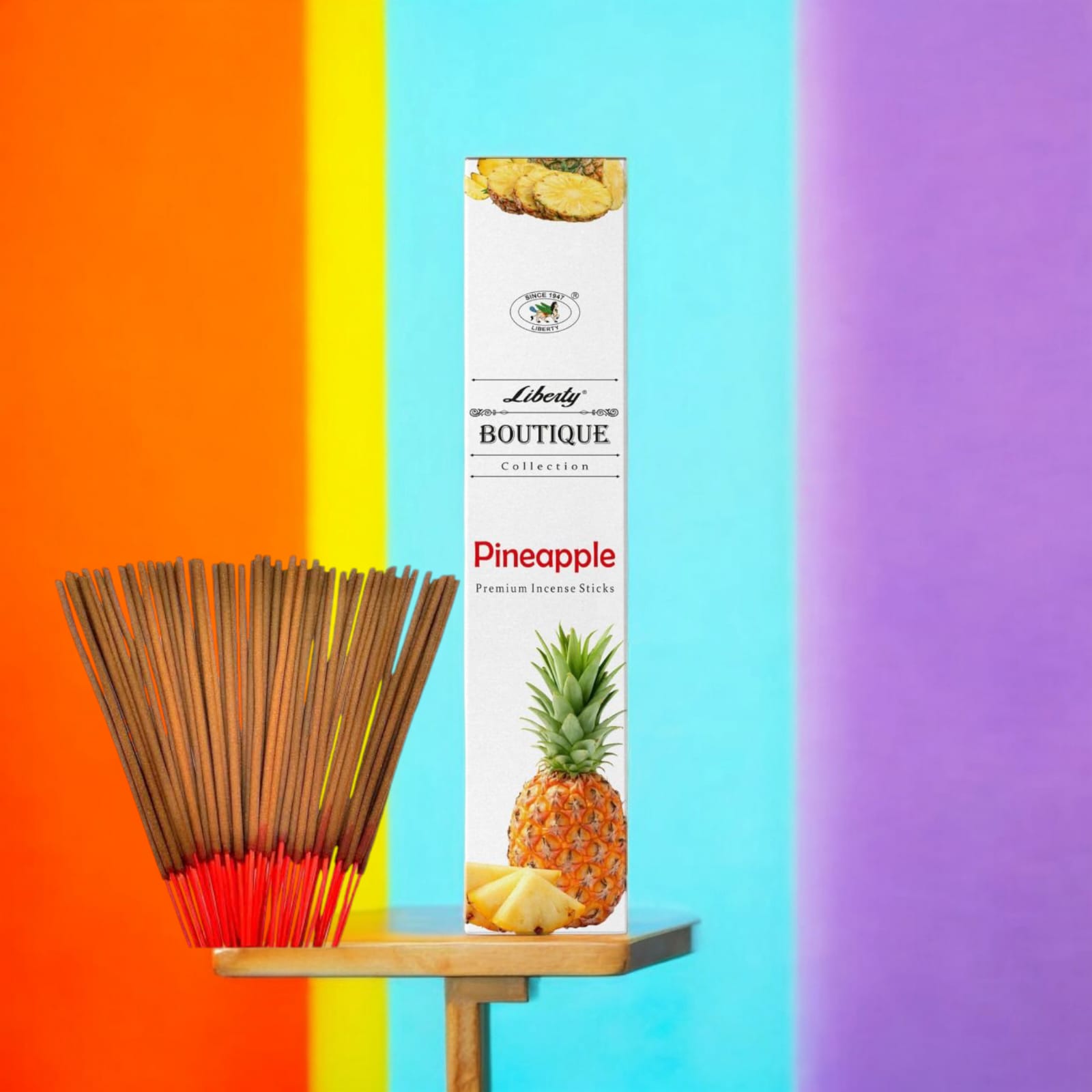 Pineapple Incense Sticks Economy Pack | 9 Inches Long | Timeshopee