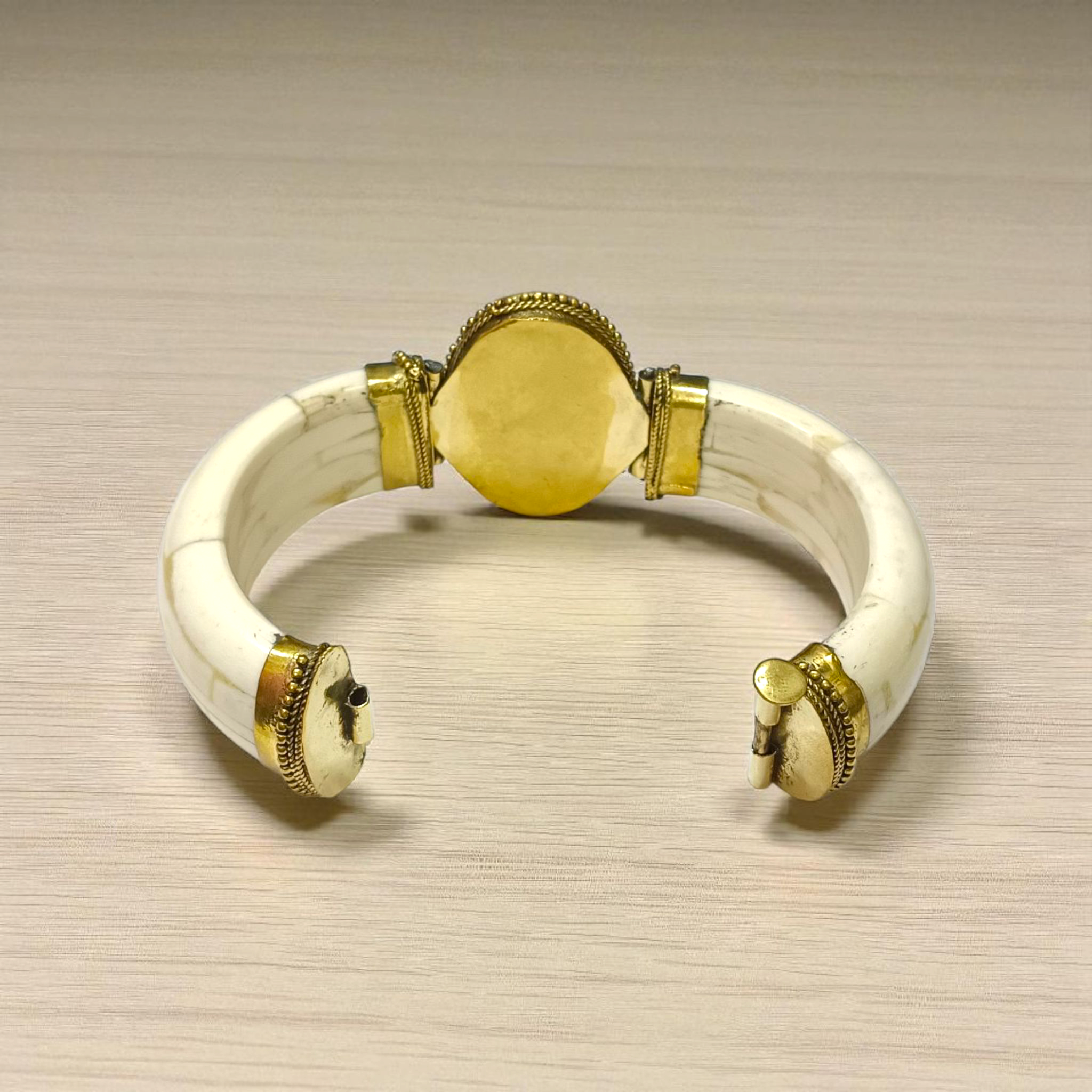 Pink Agate Bracelet with natural, lab-certified pink hakik stones, handcrafted in an antique finish, placed on a soft, feminine background