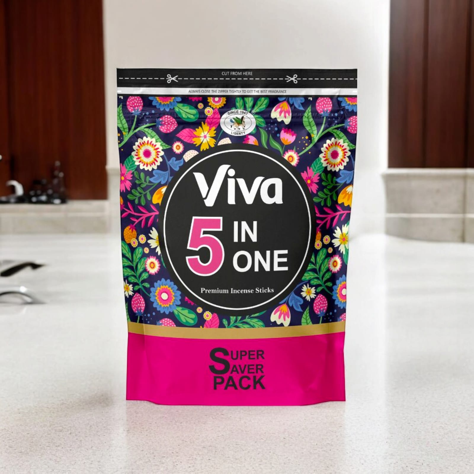 Premium Viva 5 in One Incense Sticks in Zipper Pouch