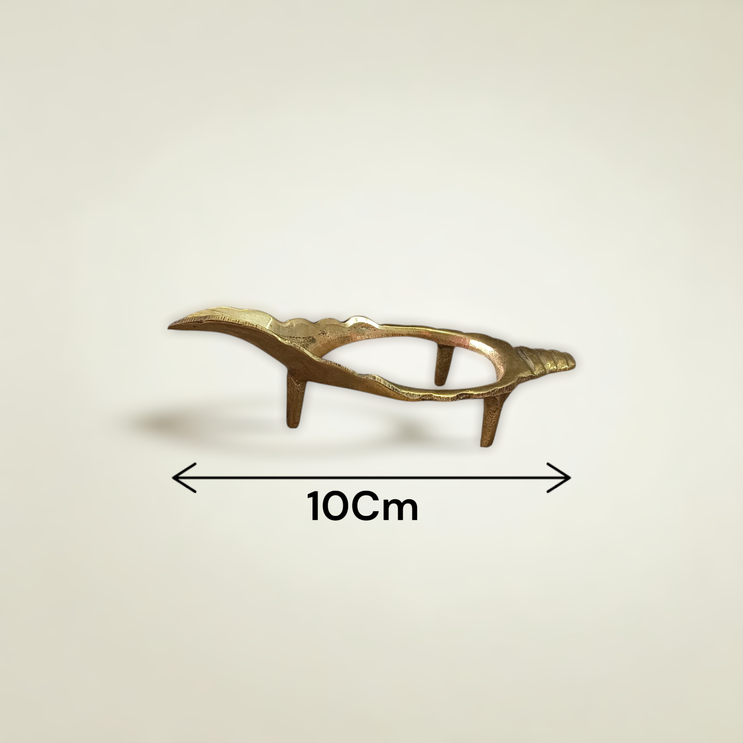 Pure Brass Shankh Stand for Conch Shell, available in different sizes, from Timeshopee.