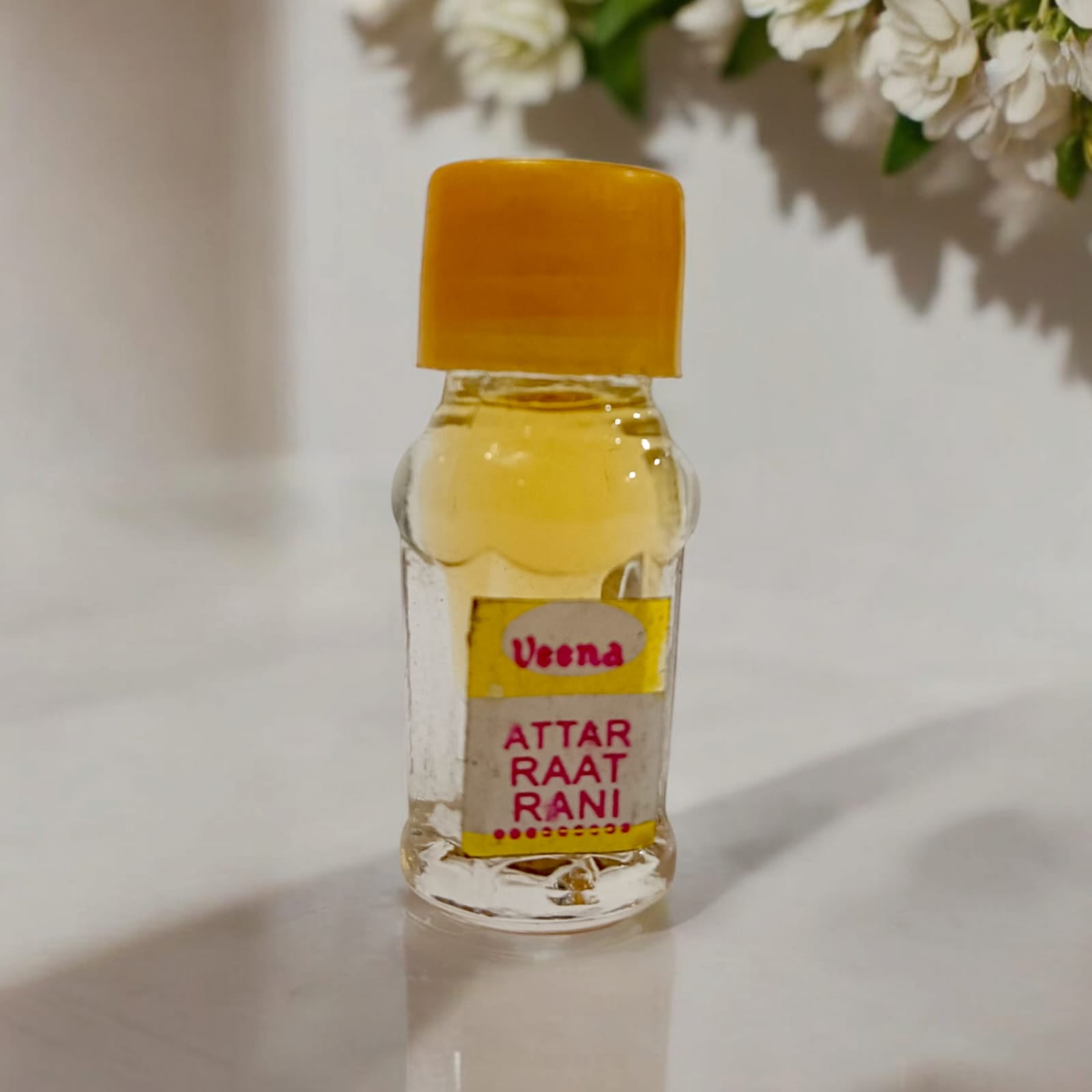 Raat Rani Attar 2ML bottle by Veena, premium perfume attar for worship by Timeshopee