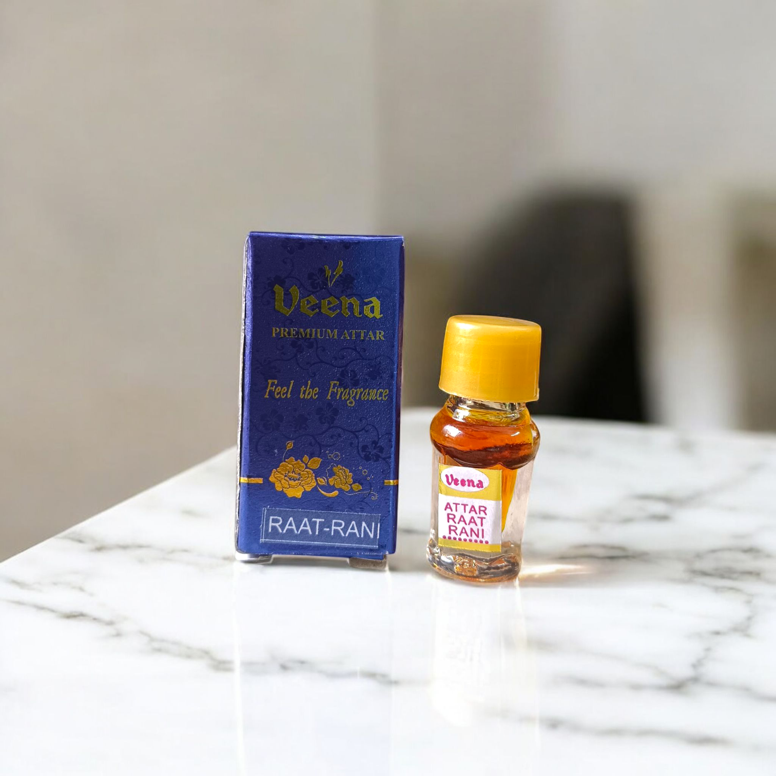 Raat Rani Attar 2ML bottle by Veena, premium perfume attar for worship by Timeshopee