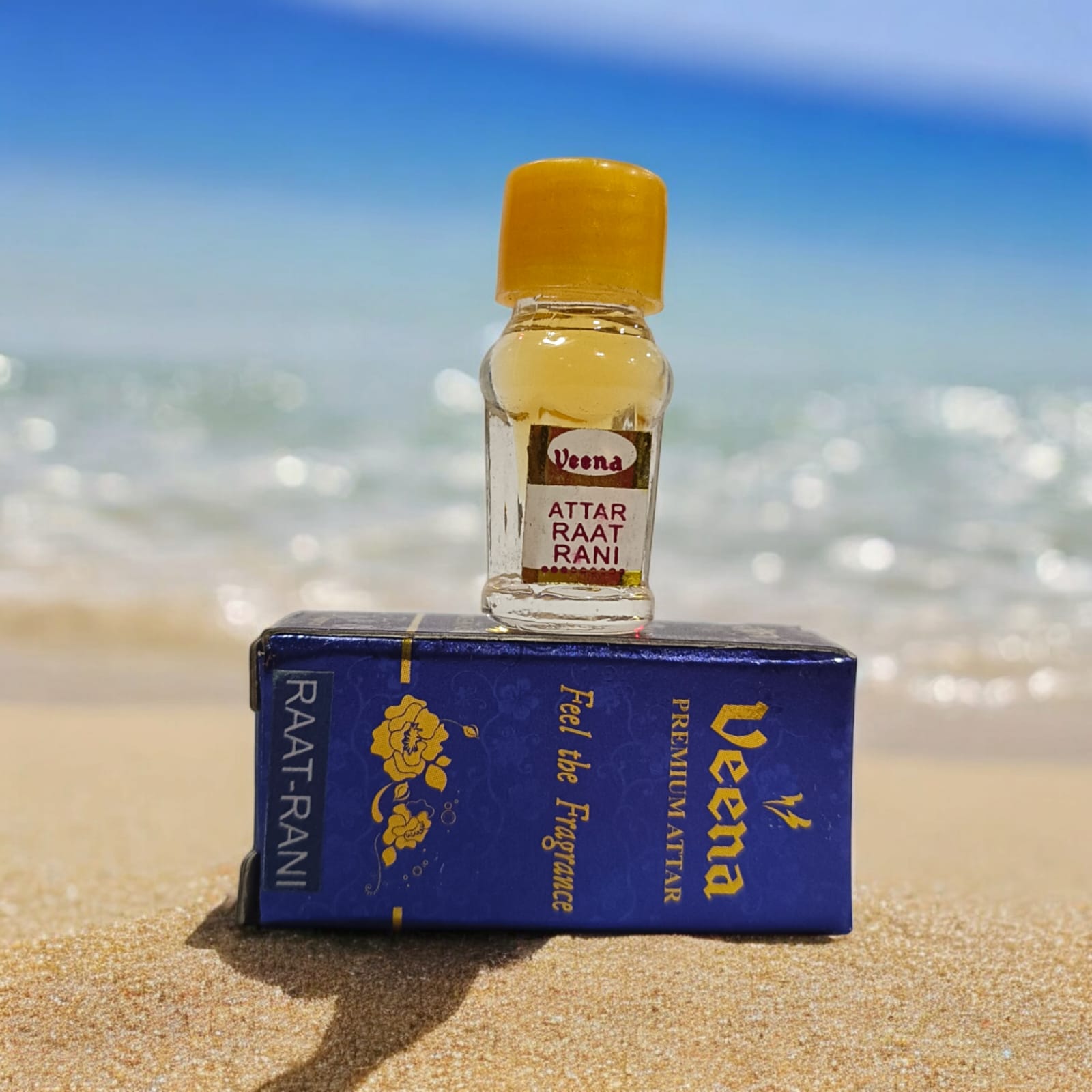 Raat Rani Attar 2ML bottle by Veena, premium perfume attar for worship by Timeshopee