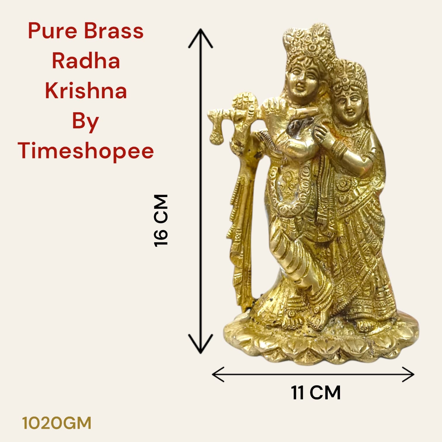 Radha Krishna Brass Idol | Radha Krishna Murti | Timeshopee