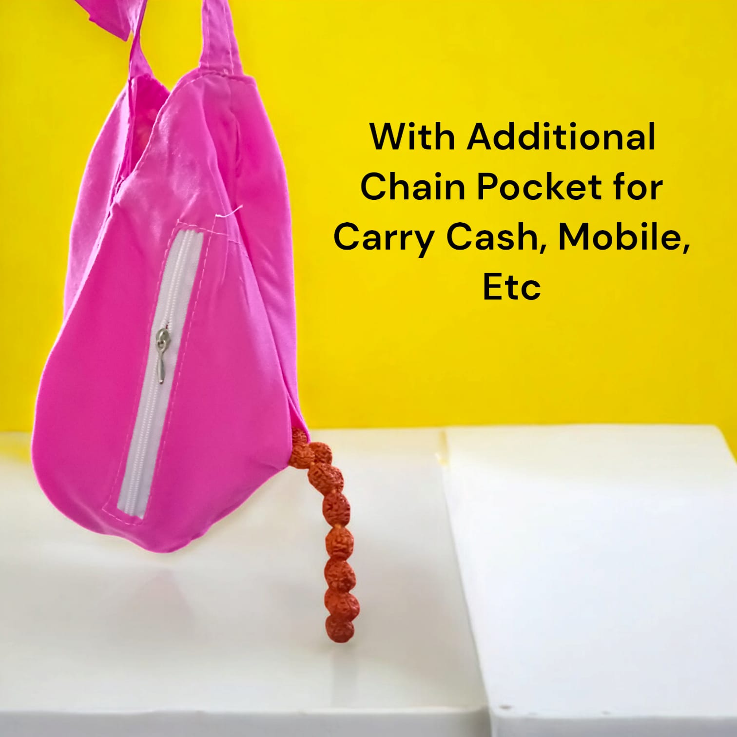 Radha Krishna Gomukhi Bag | Cotton Japa Mala Bag | Timeshopee