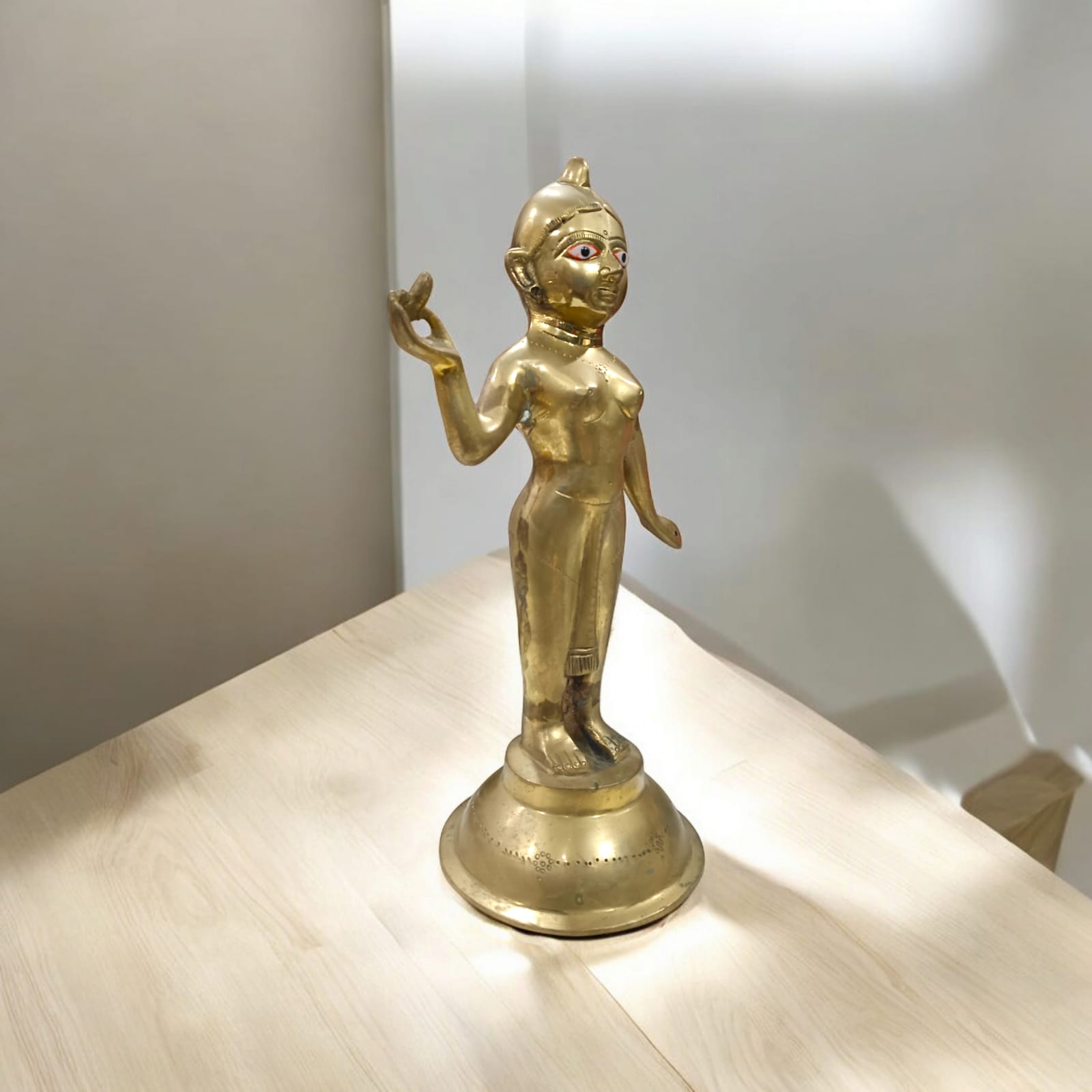 Radha Rani Brass Idol, 100% purity, 31 cm x 13 cm, 2280 gm, available at Timeshopee.
