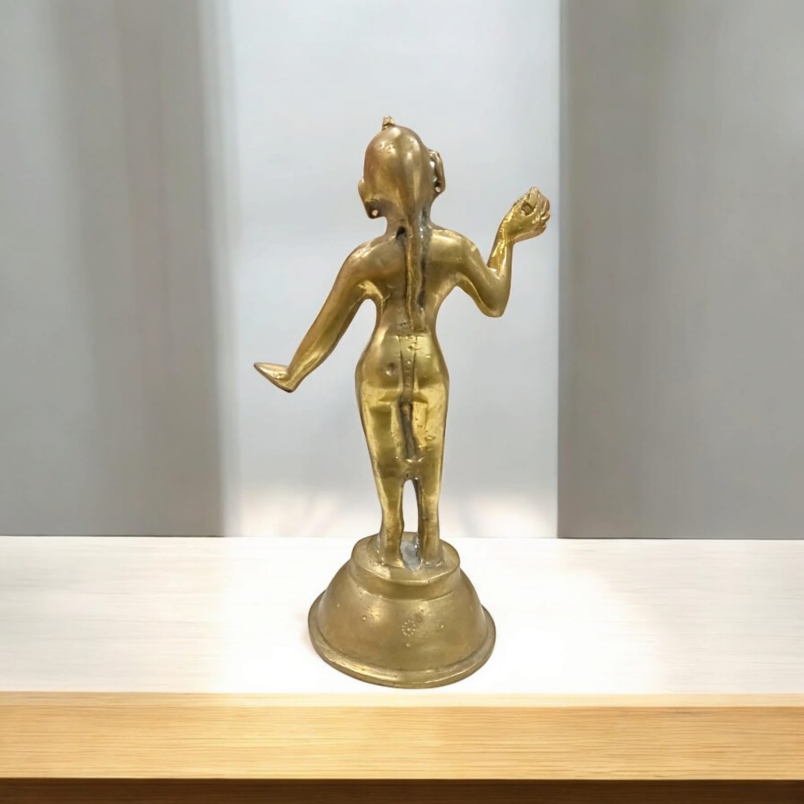 Radha Rani in Brass, 100% purity, 20 cm x 10 cm, 700 gm, available at Timeshopee.