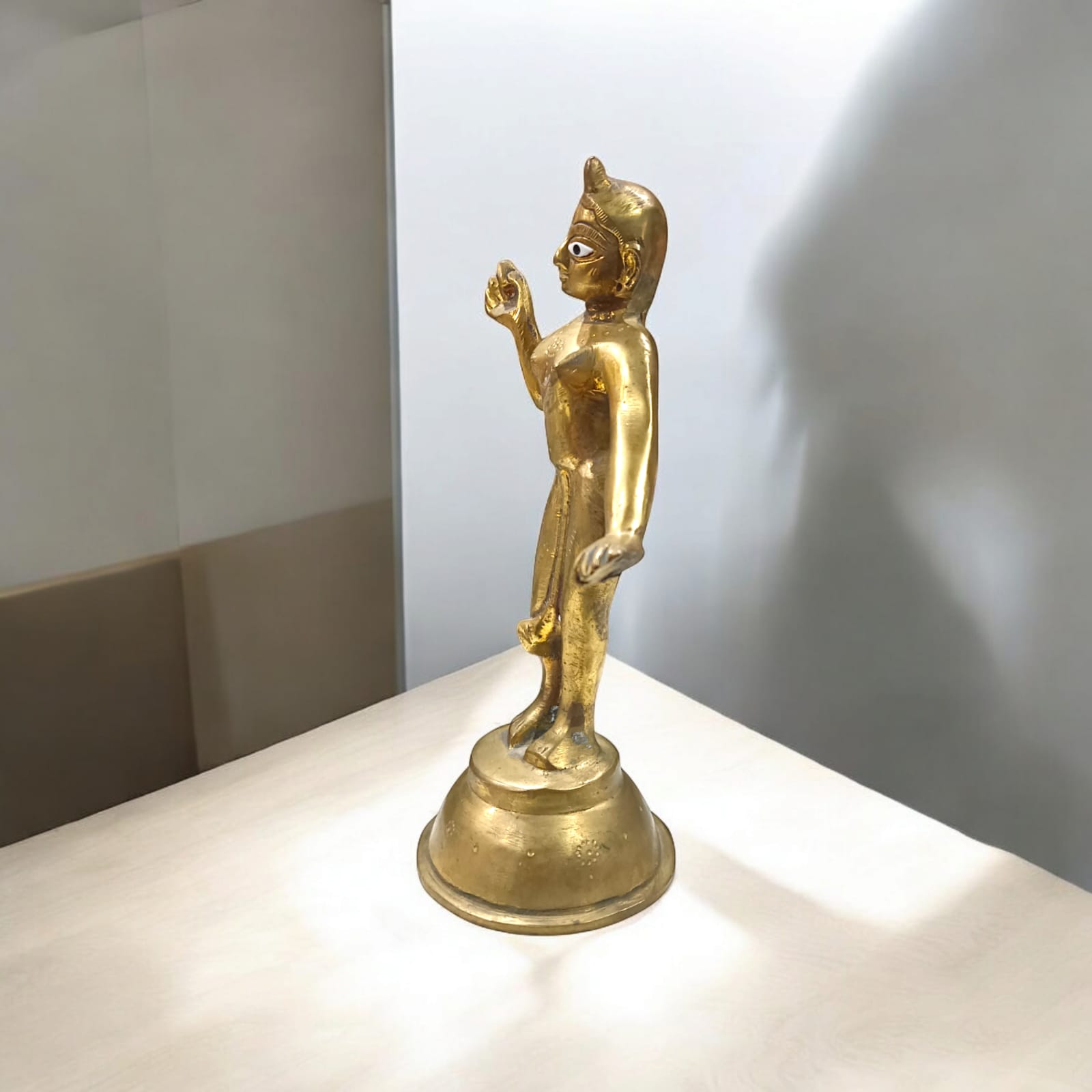 Radha Rani in Brass, 100% purity, 20 cm x 10 cm, 700 gm, available at Timeshopee.