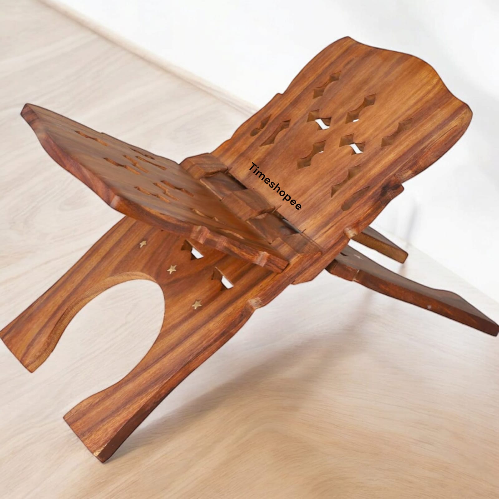Rahel Wooden Book Reading Stand | Large and Standard Sizes | Timeshopee