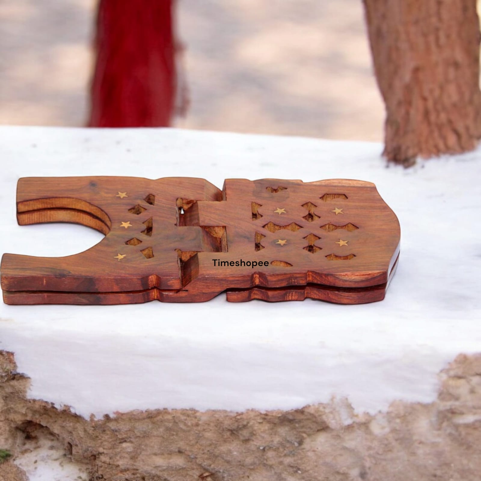 Rahel Wooden Book Reading Stand | Large and Standard Sizes | Timeshopee