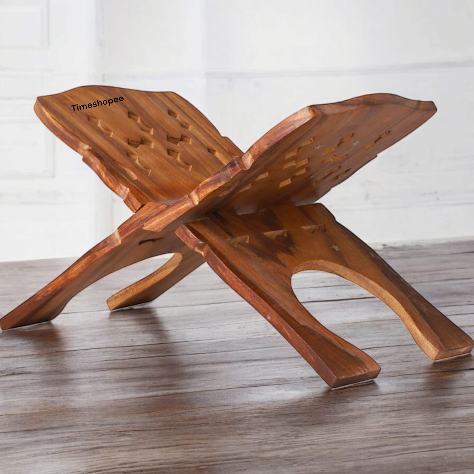 Rahel Wooden Book Reading Stand | Large and Standard Sizes | Timeshopee