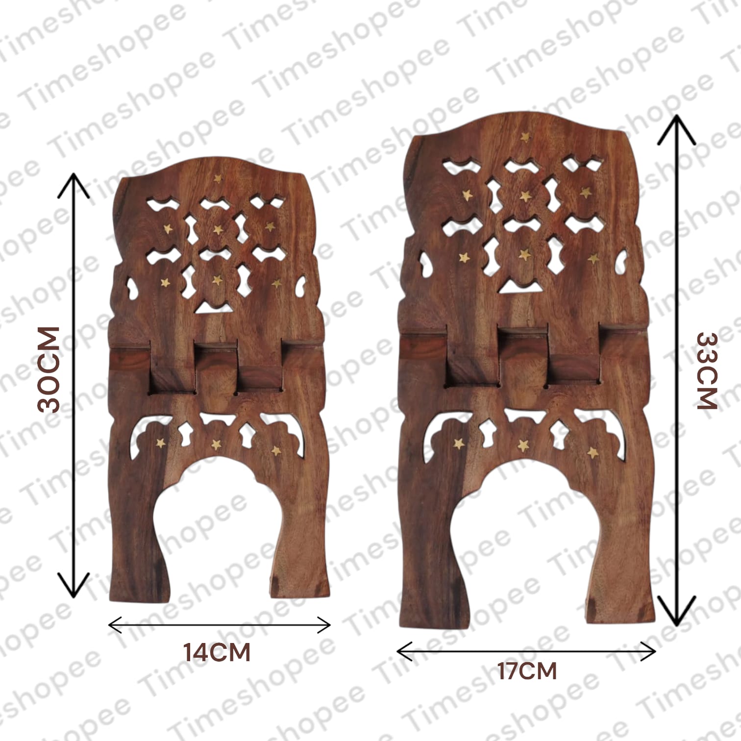 Rahel Wooden Book Reading Stand | Large and Standard Sizes | Timeshopee