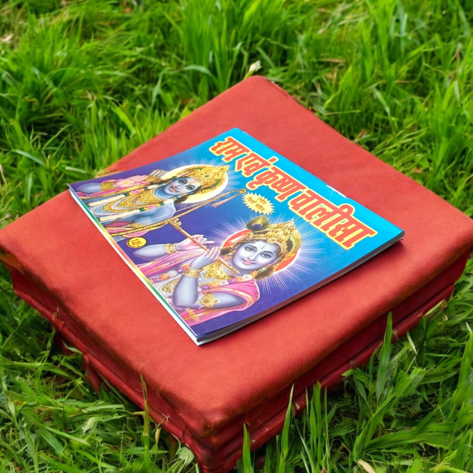 Ram and Krishna Chalisa Hindi Book with Lord Rama and Krishna Chalisa and Aarti by Timeshopee