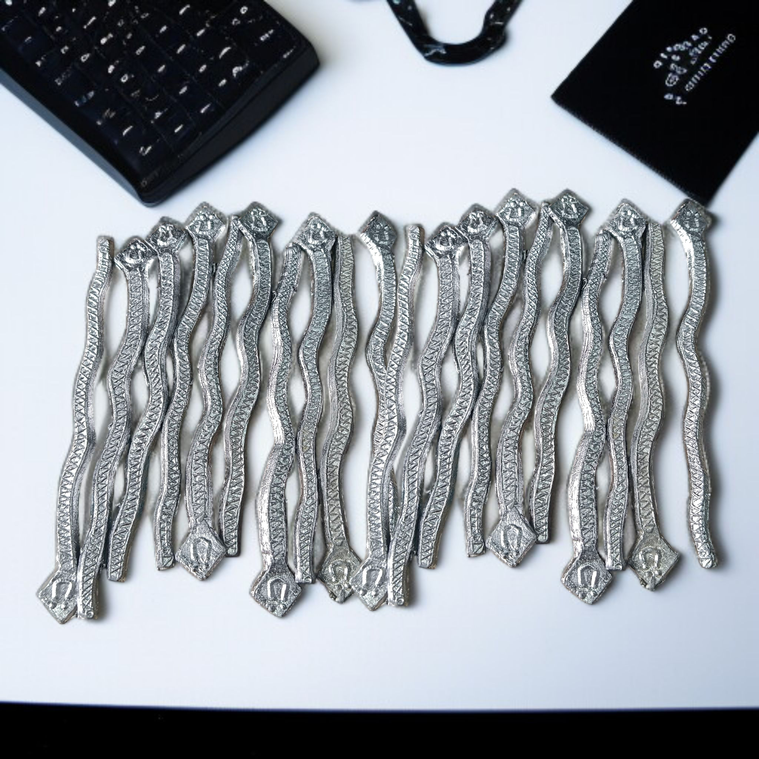 Ranga Naag Lead Snake Figurine for Kaal Sarp Dosh Remedies